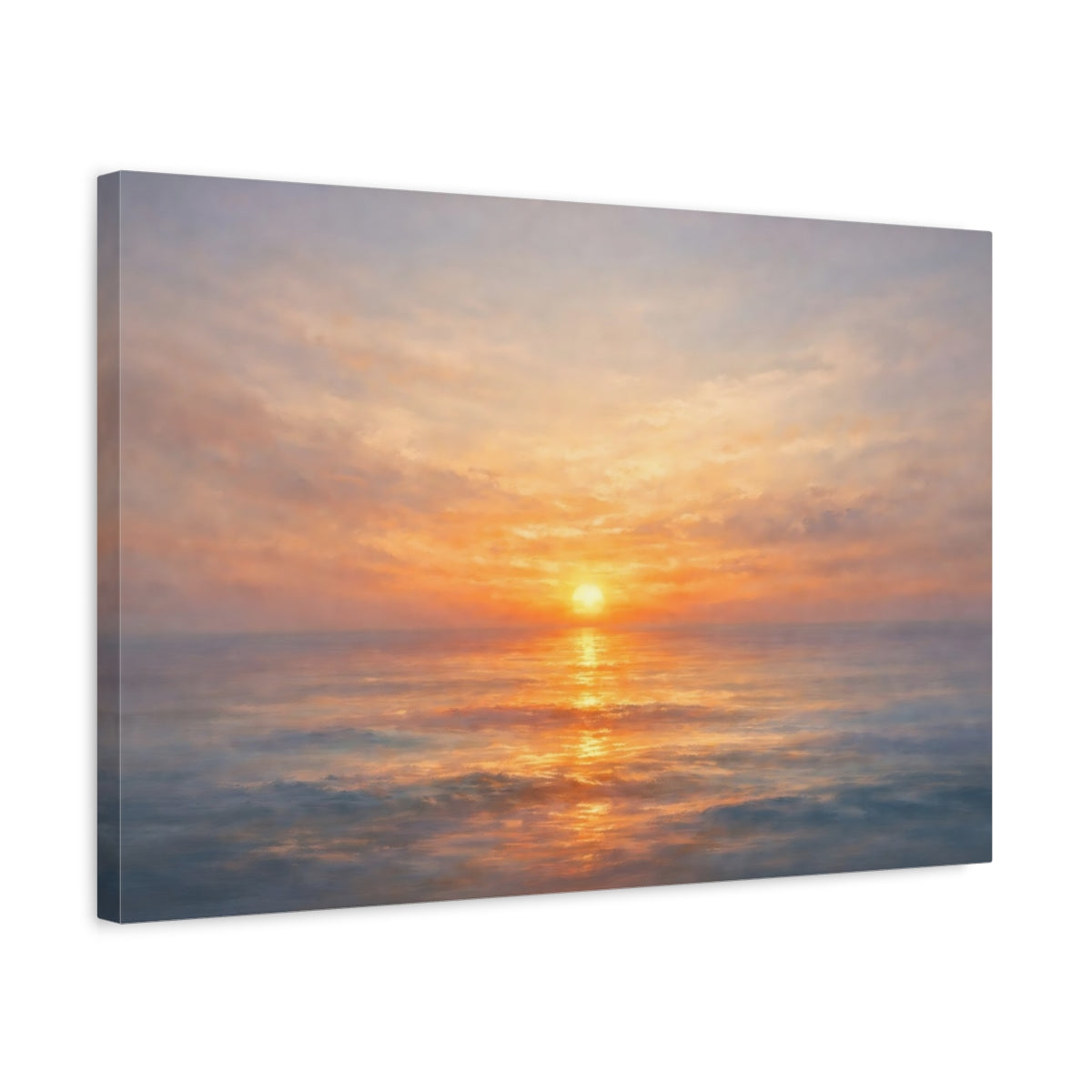 Sunset Ocean Nature - Canvas Wall Art Print