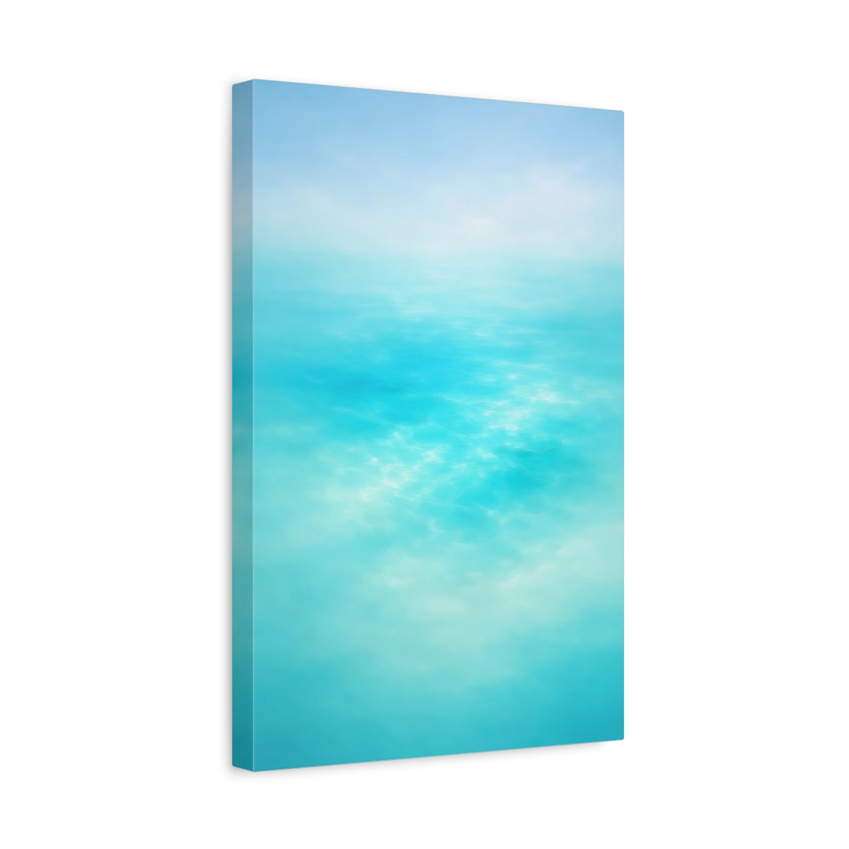 Nature Water Surface Aqua Blue Abstract - Canvas Wall Art Print