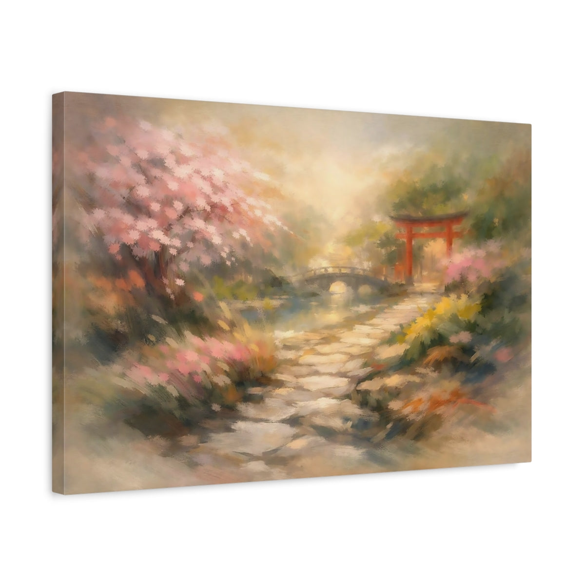 Nature Japanese Garden Landscape - Canvas Wall Art Print
