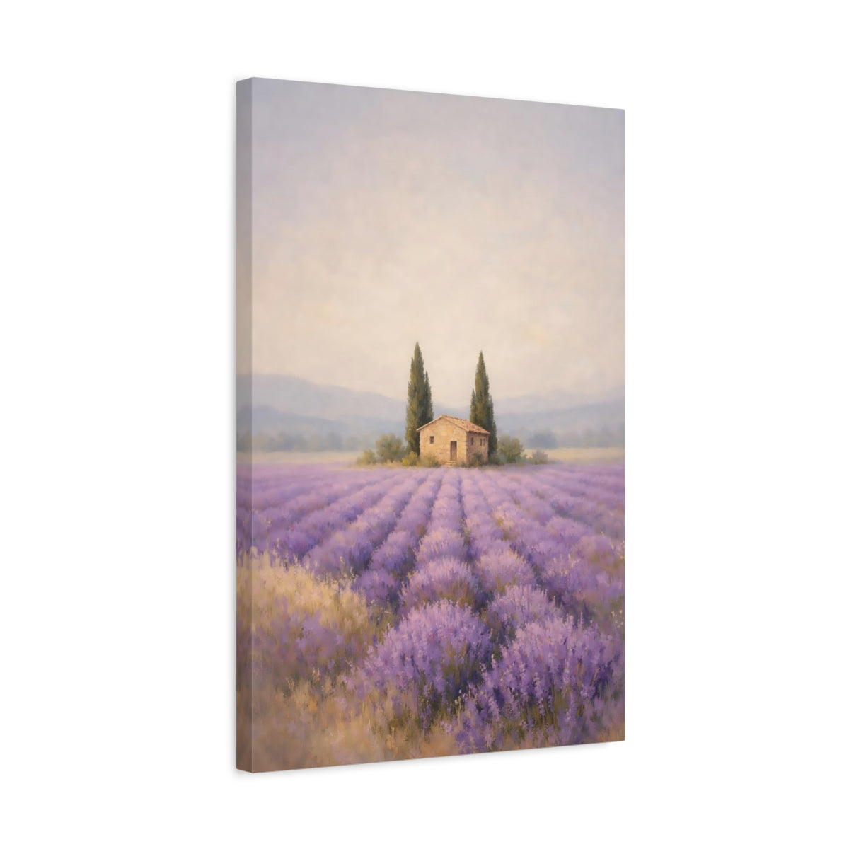 Nature Lavender Field Purple - Canvas Wall Art Print