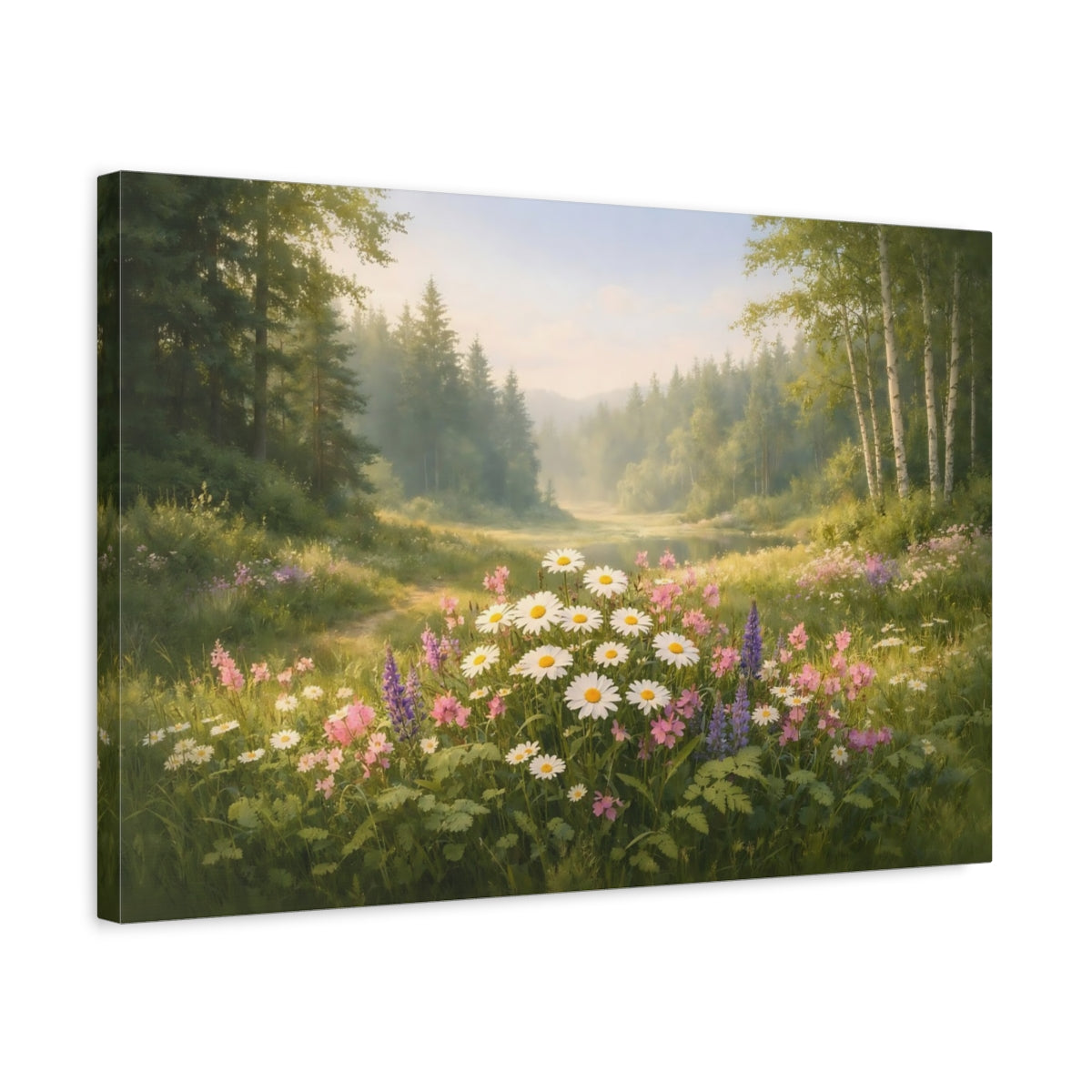 Nature Wildflowers Forest - Canvas Wall Art Print