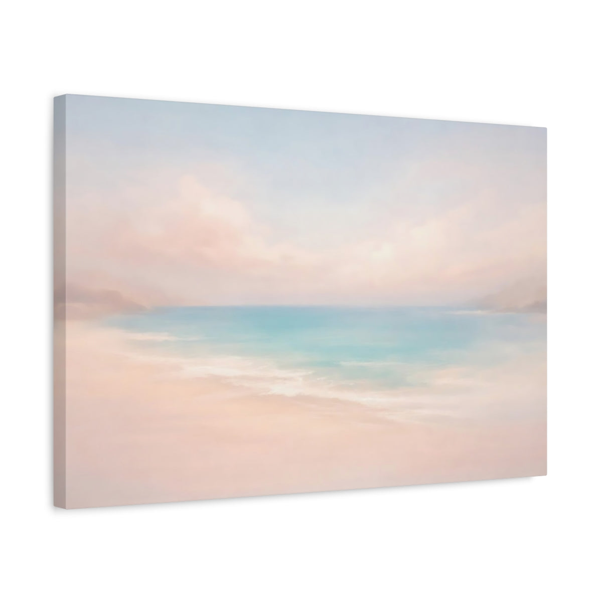 Beach Pastel Scene Nature - Canvas Wall Art Print