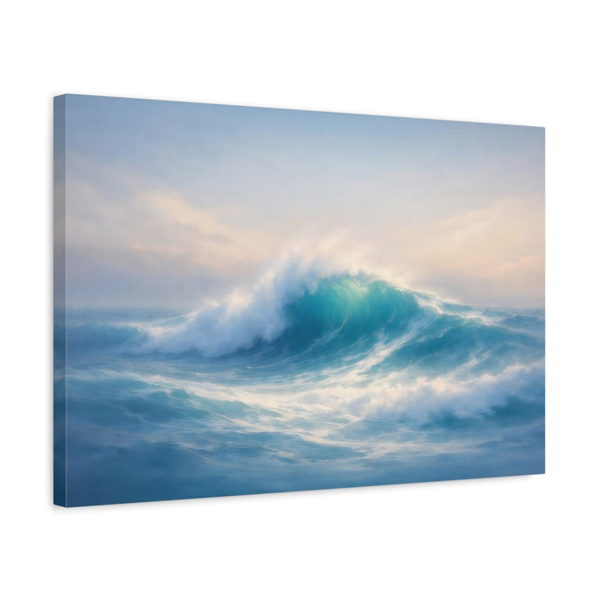 Seascape Wave Abstract Ocean Nature - Canvas Wall Art Print