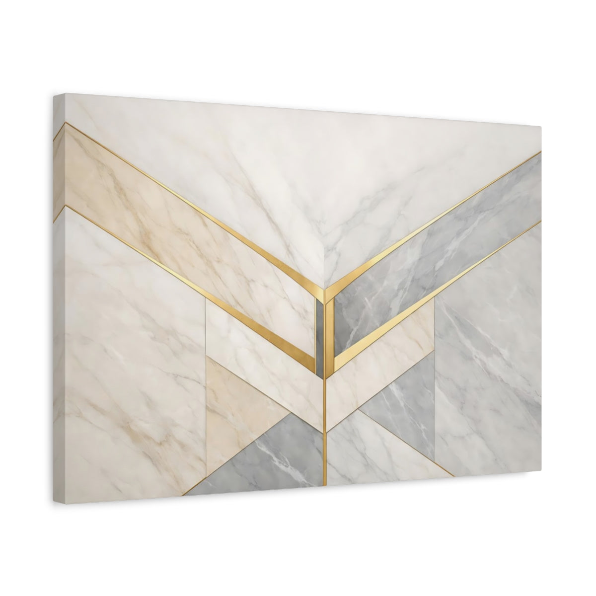 Luxury Marble Pattern Geometric Abstract - Canvas Wall Art Print