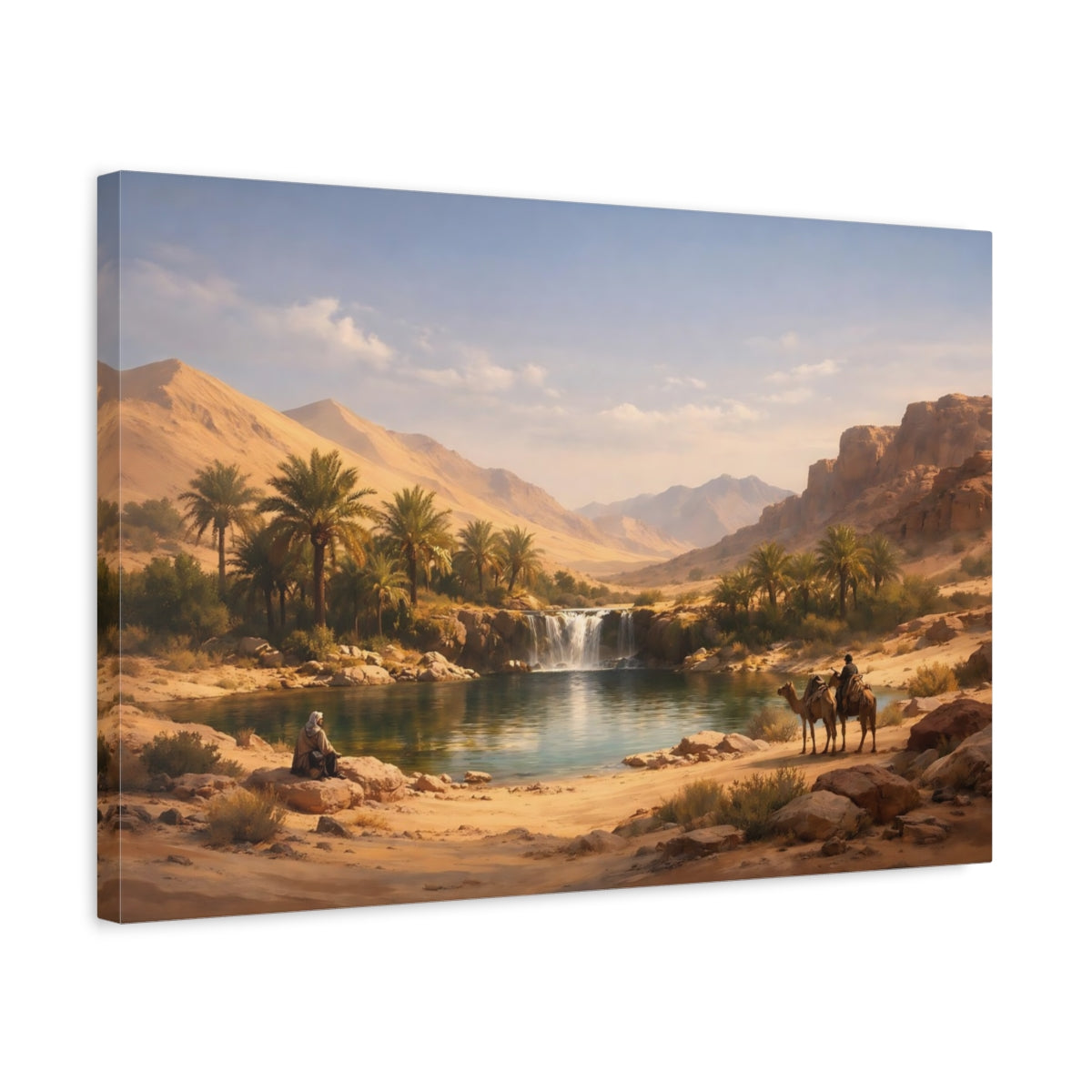 Nature Desert Oasis - Canvas Wall Art Print