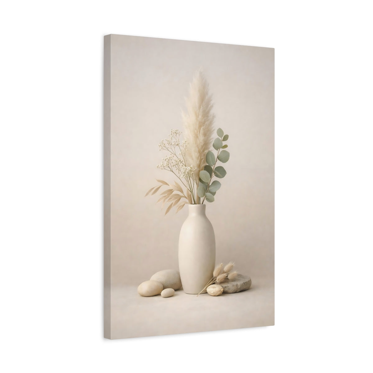 Nature Floral Arrangement Neutral Decor - Canvas Wall Art Print