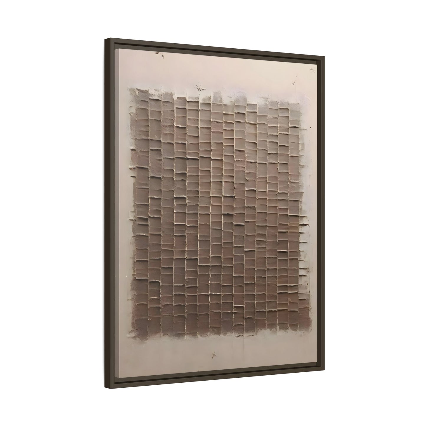 3D Textured Canvas Print - Wabi Sabi Framed Brown 3d texture Wall Art - YesArtYes