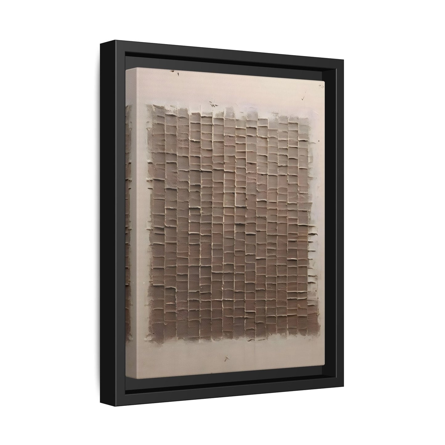 3D Textured Canvas Print - Wabi Sabi Framed Brown 3d texture Wall Art - YesArtYes