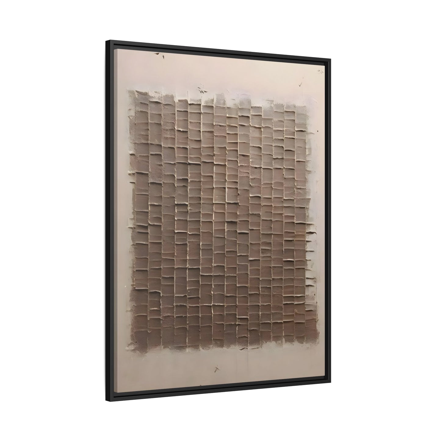 3D Textured Canvas Print - Wabi Sabi Framed Brown 3d texture Wall Art - YesArtYes