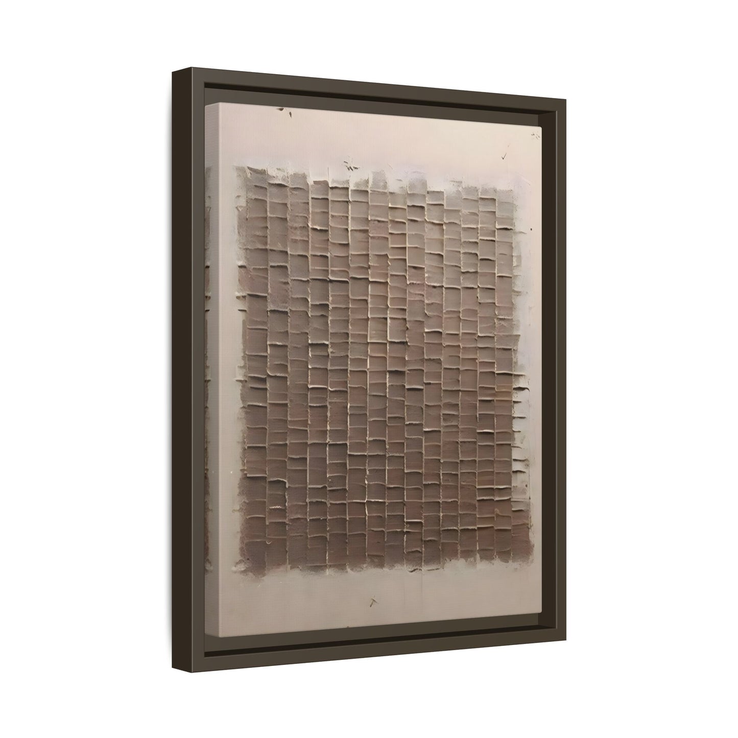 3D Textured Canvas Print - Wabi Sabi Framed Brown 3d texture Wall Art - YesArtYes