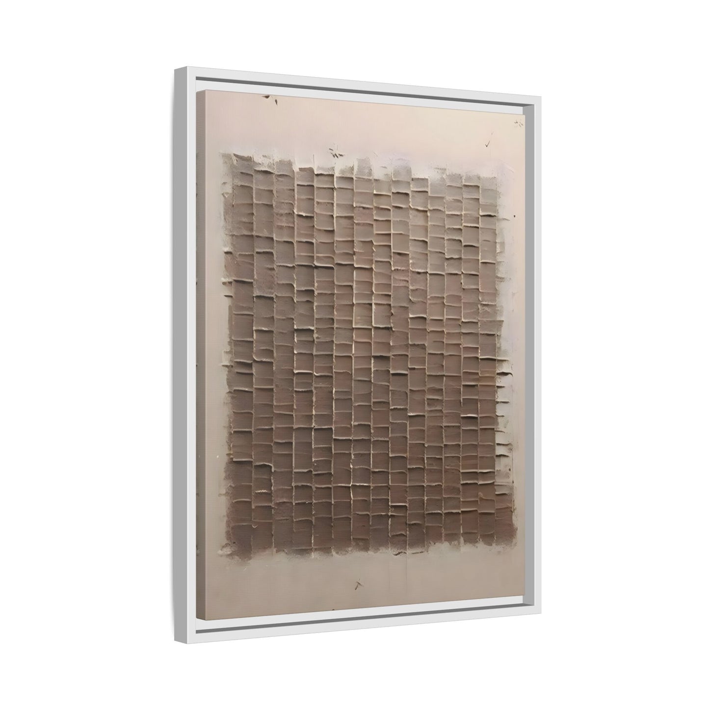 3D Textured Canvas Print - Wabi Sabi Framed Brown 3d texture Wall Art - YesArtYes