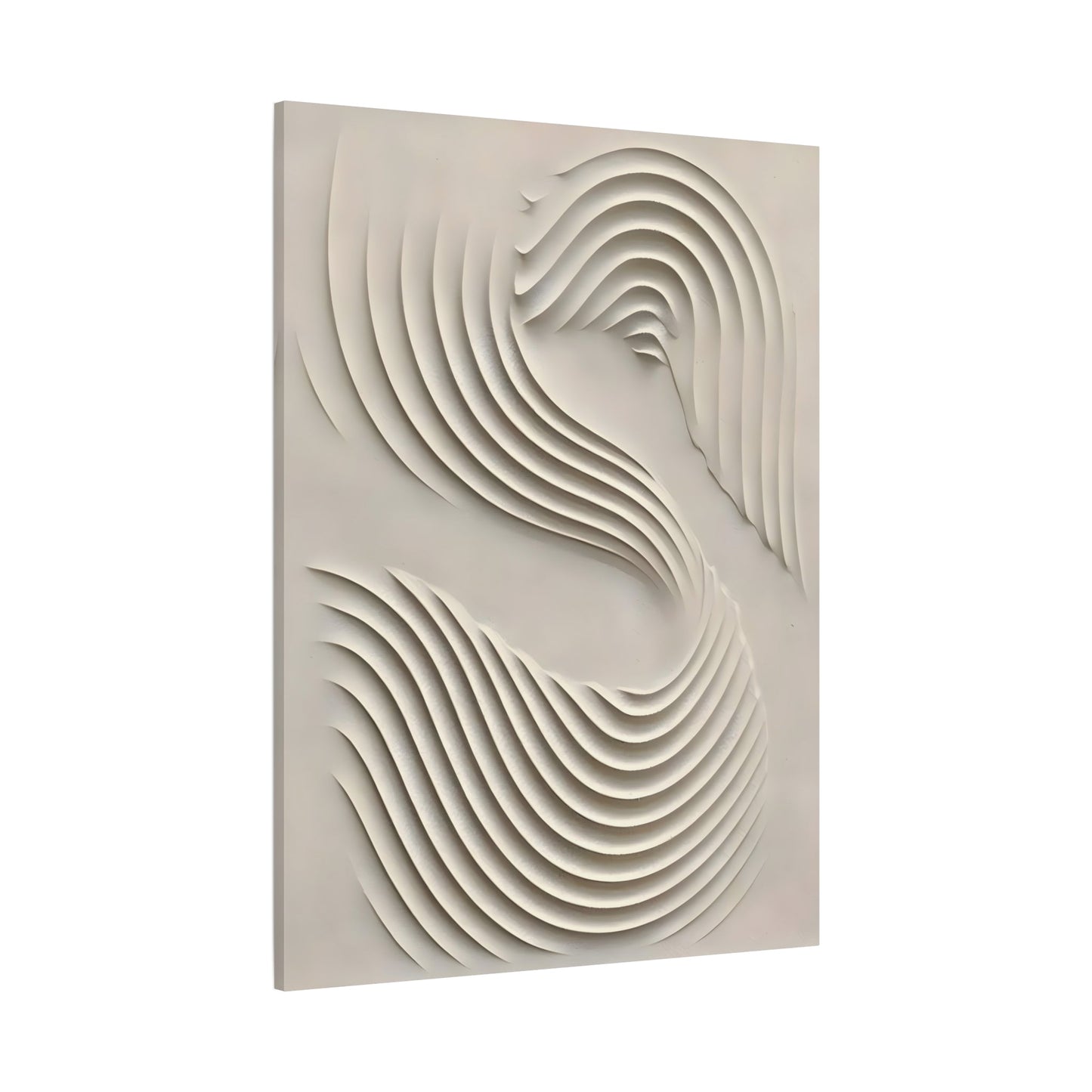 3D Textured Wall Art Modern Canvas - Wabi Sabi Motion Minimalist Home Decor - YesArtYes