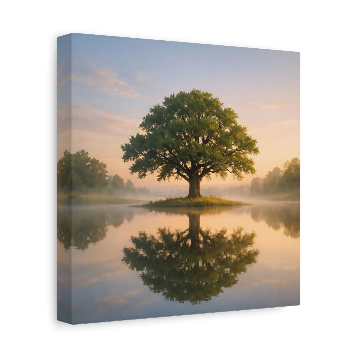 Tree Reflection Nature - Canvas Wall Art Print