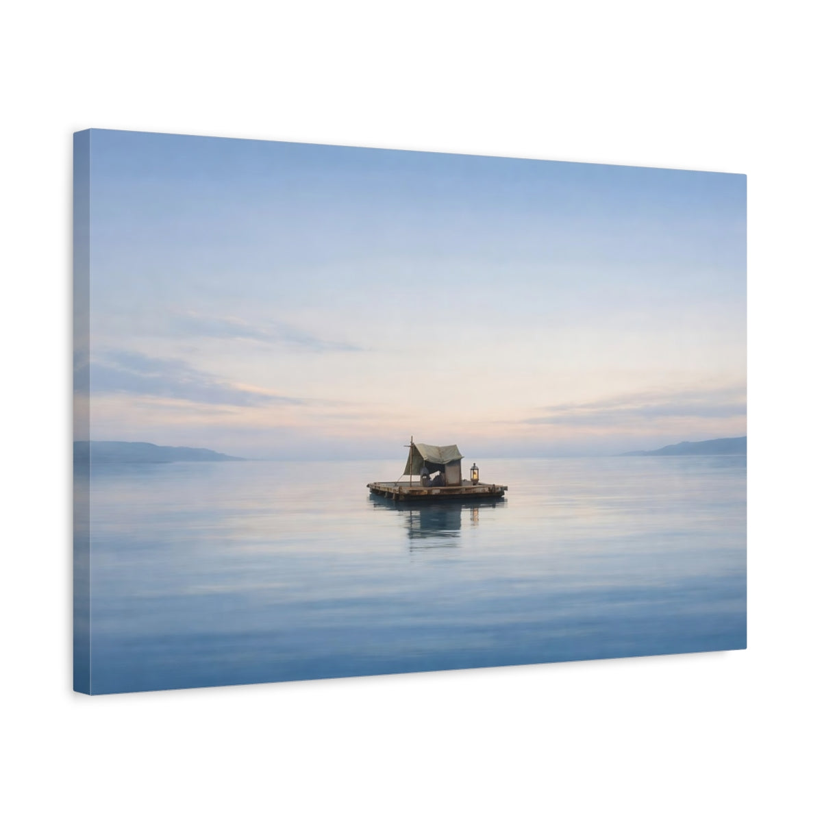 Modern Seascape Calm Raft Nature - Canvas Wall Art Print