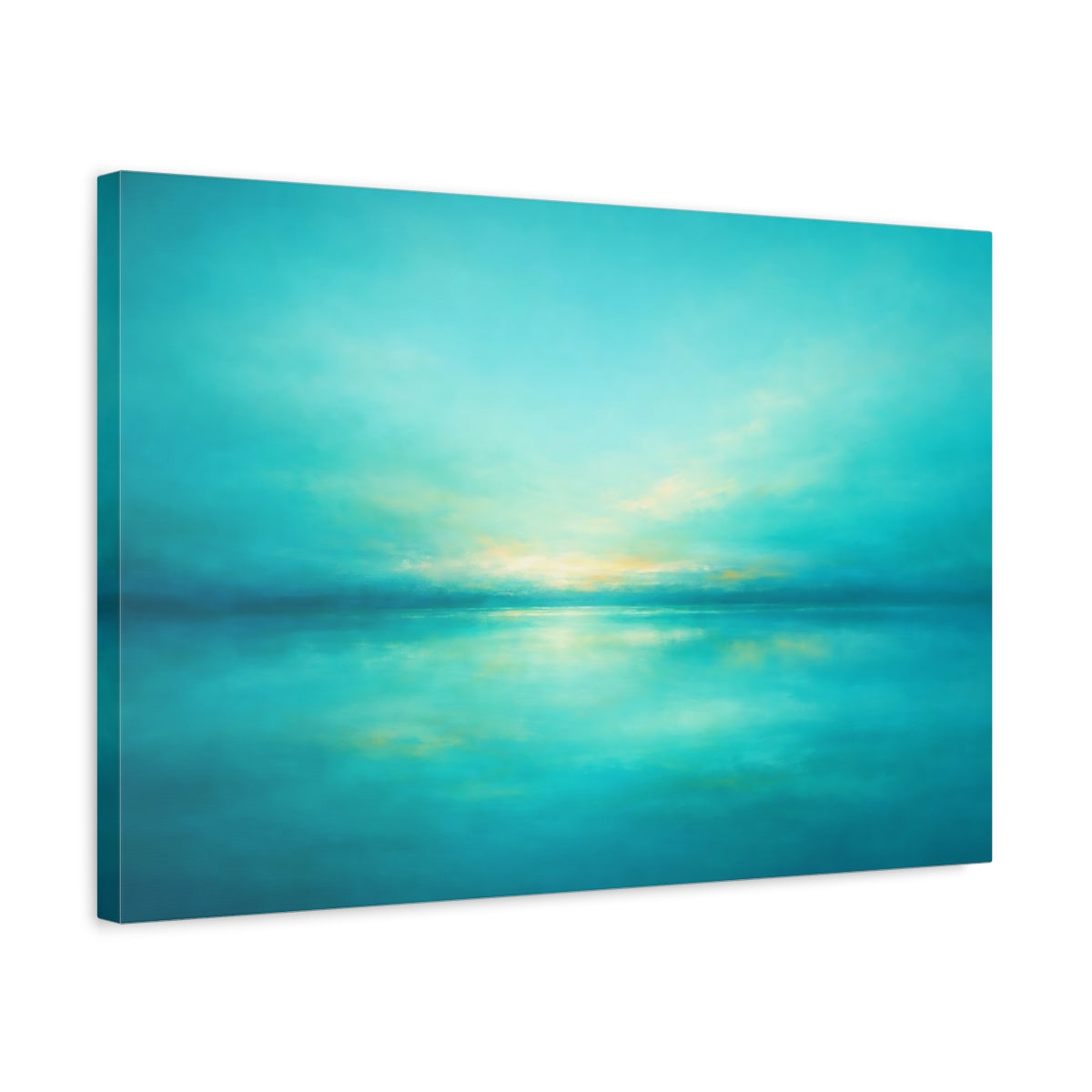 Abstract Turquoise Seascape Nature - Canvas Wall Art Print