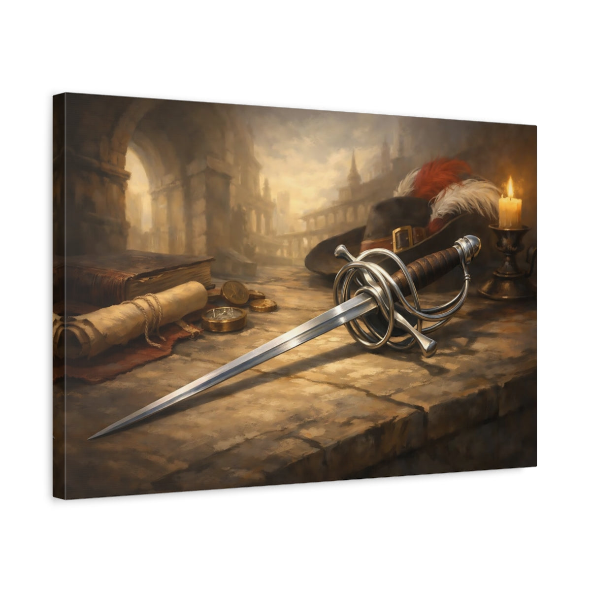 Vintage Rapier - Canvas Wall Art Print