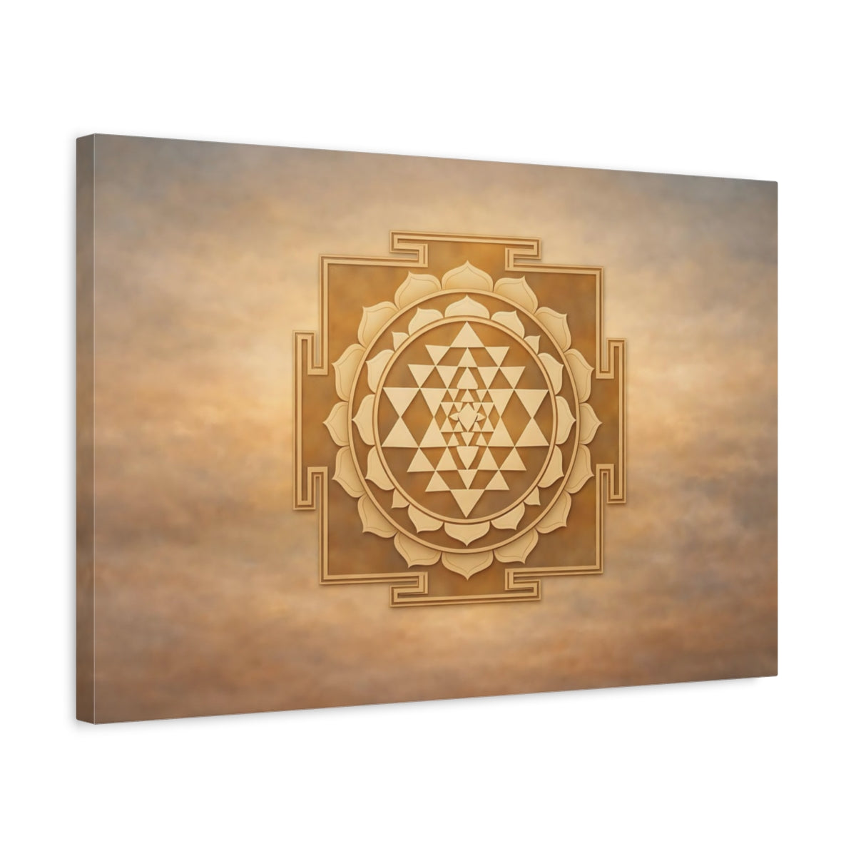 Sri Yantra Geometry Religious - Canvas Wall Art Print
