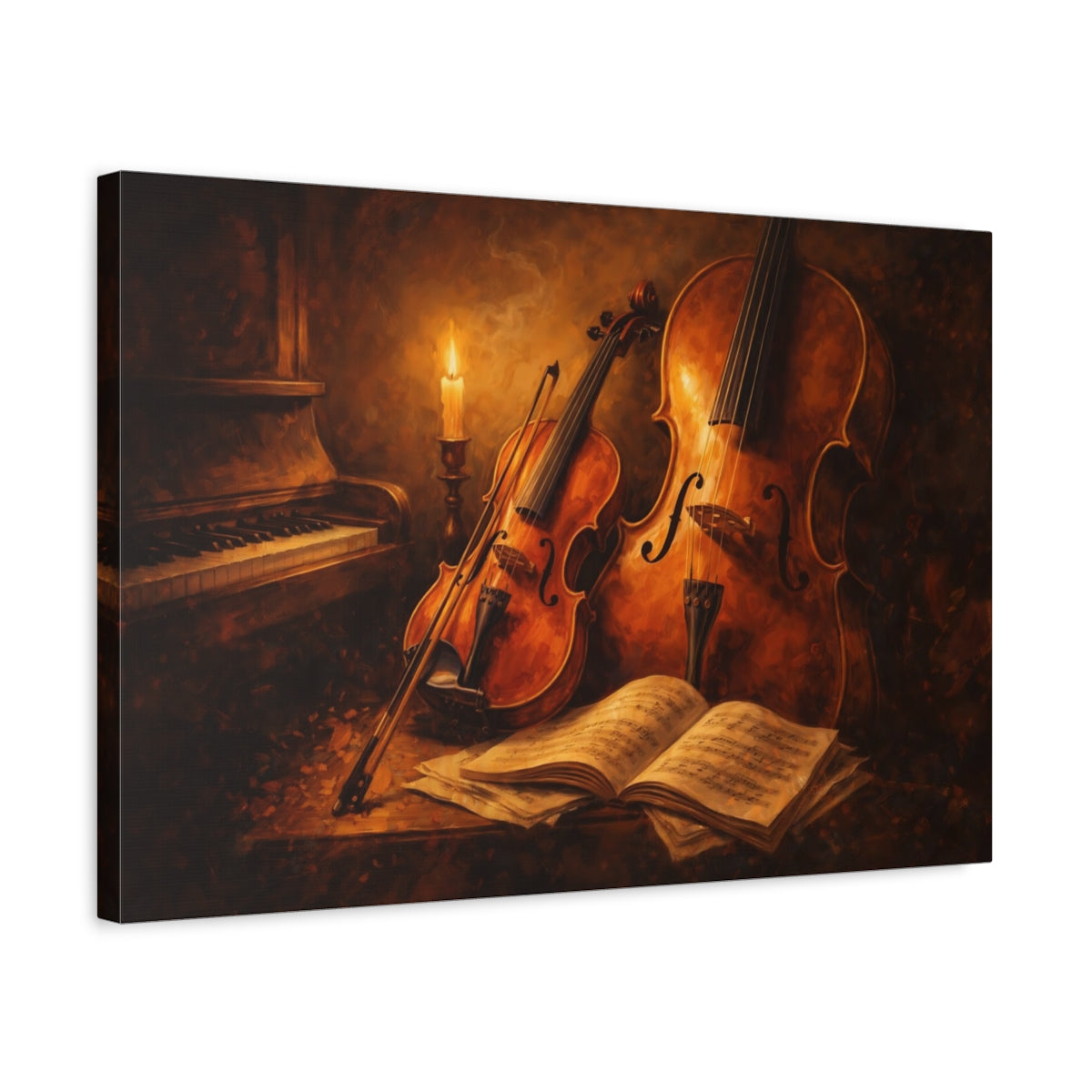 Instruments de musique vintage - Impression sur toile