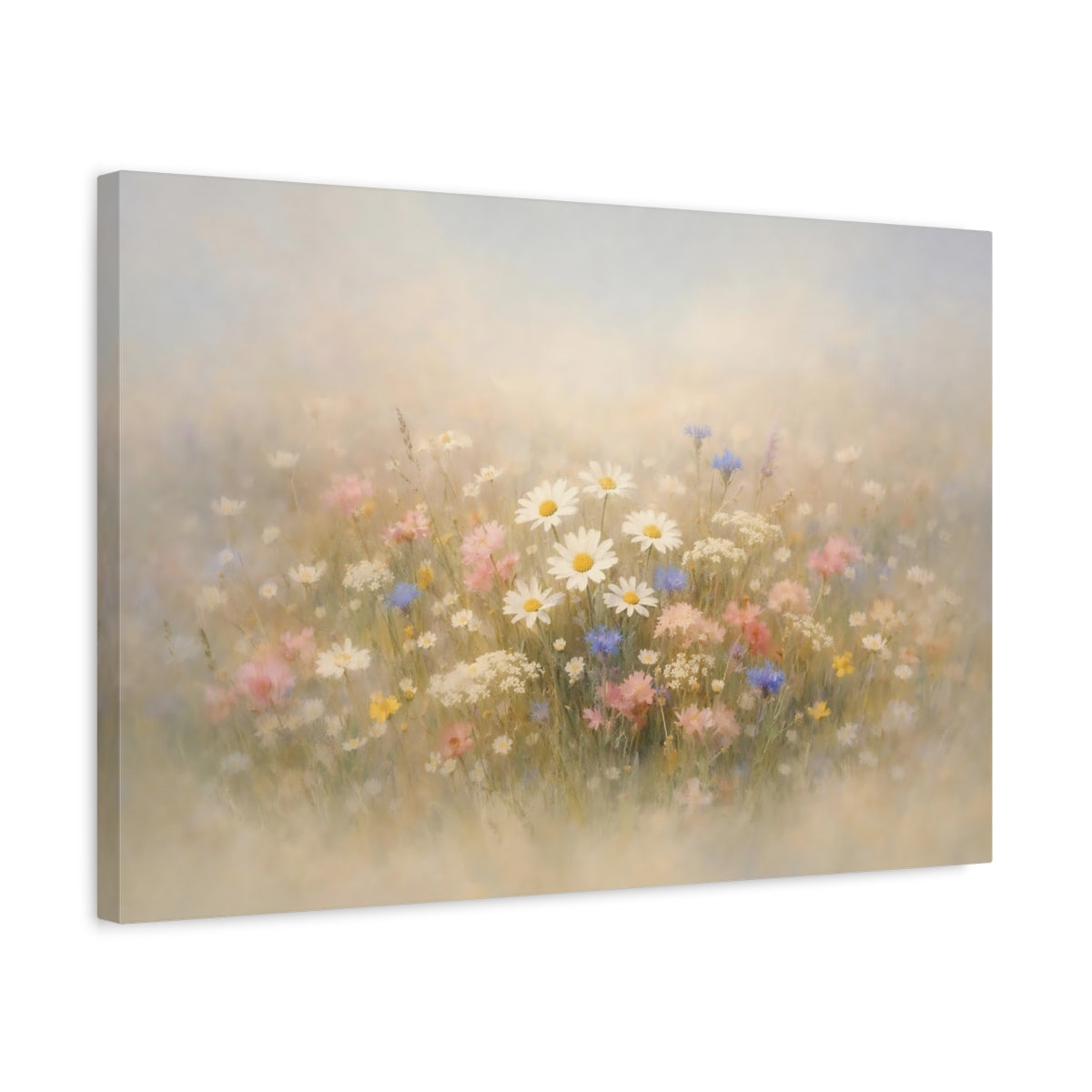 Contemporary Wildflowers Floral - Canvas Wall Art Print