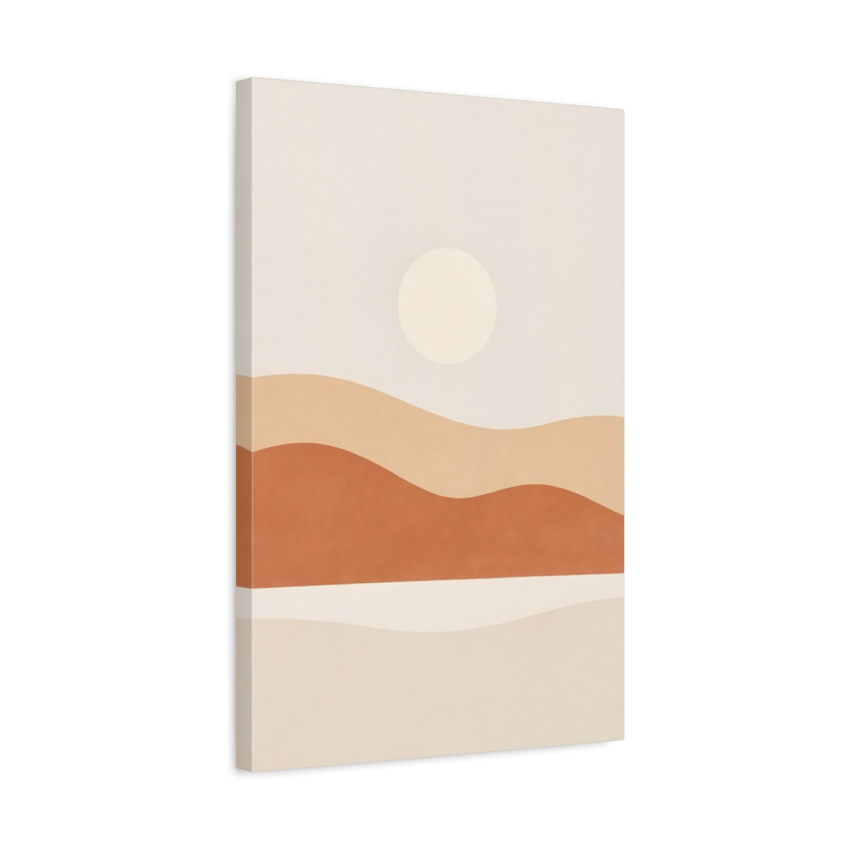 Nature Desert Sun Earthy Abstract - Canvas Wall Art Print
