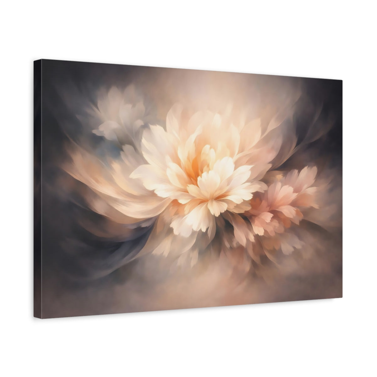 Floral Abstract Flow Bloom - Canvas Wall Art Print