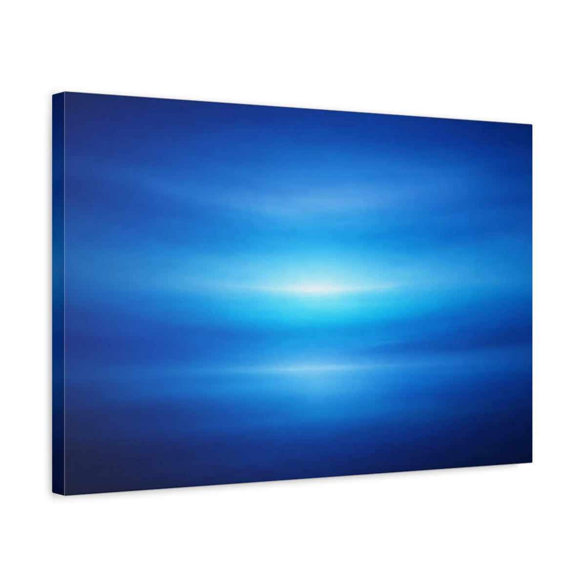 Tonal Gradient Abstract Blue Light - Canvas Wall Art Print