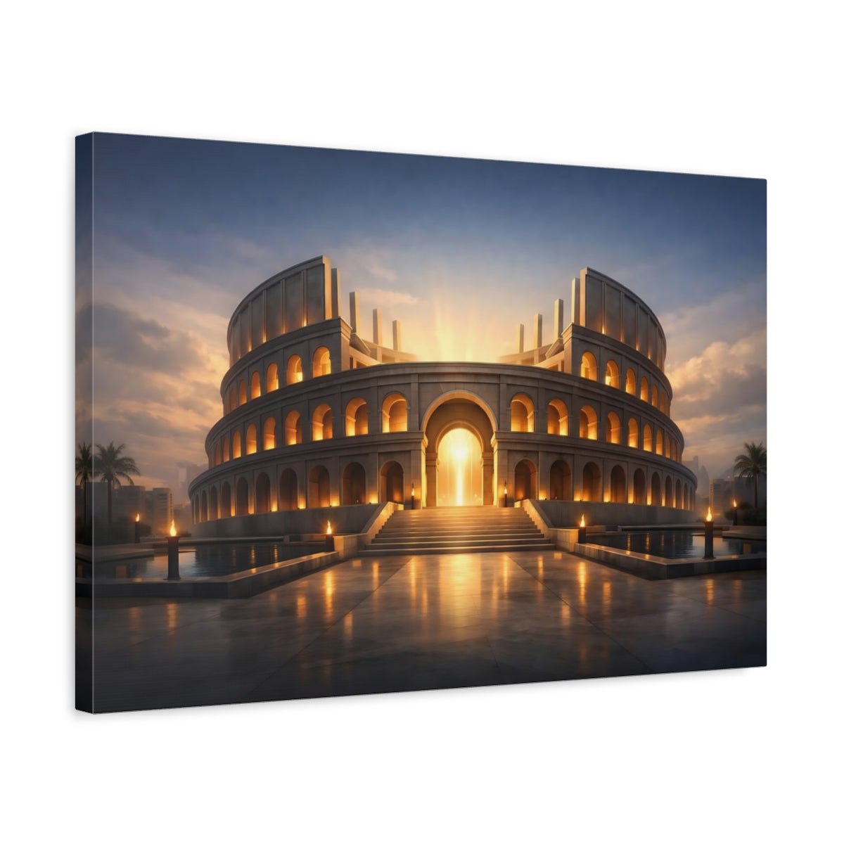 Colosseum Amphitheater Fairytale - Canvas Wall Art Print