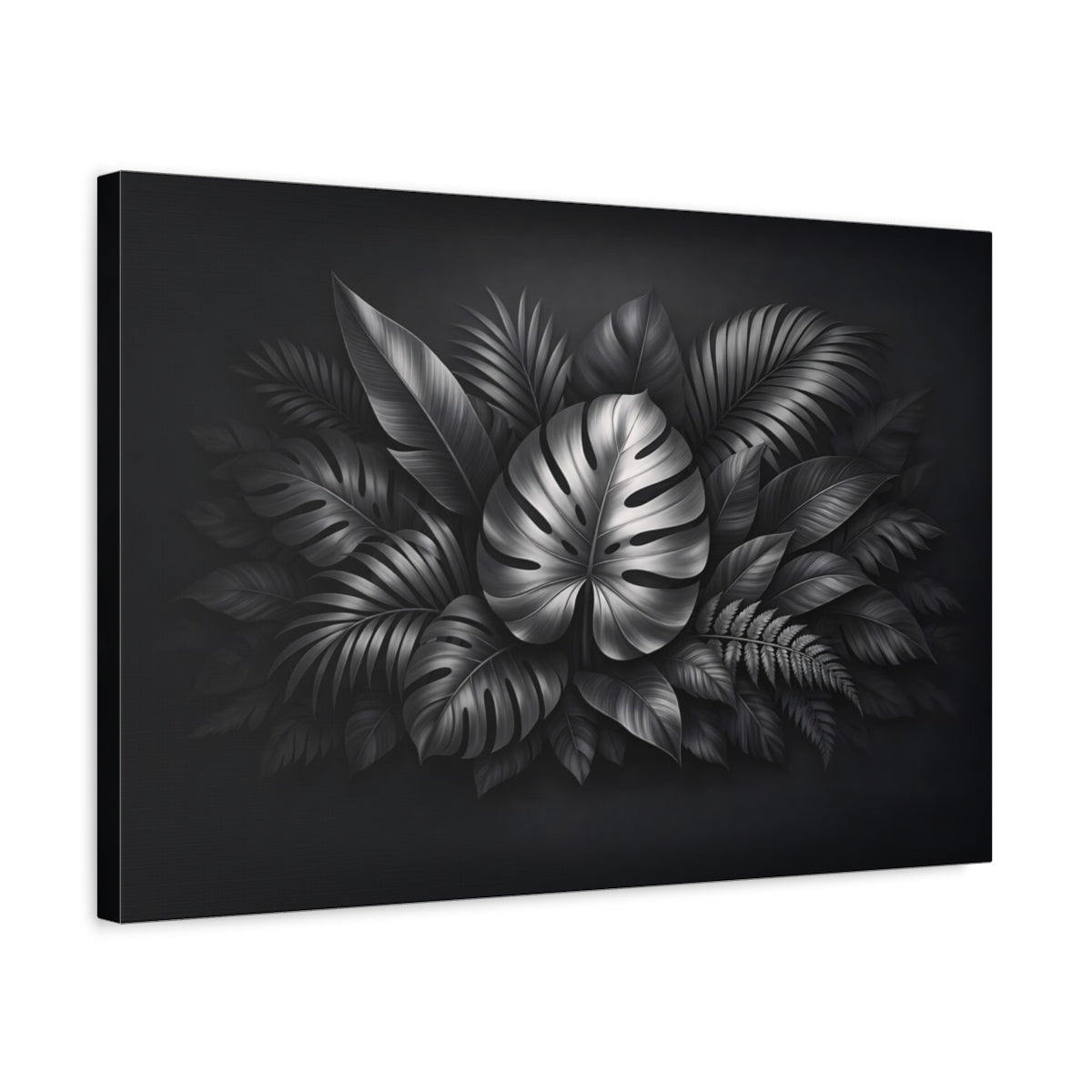 Leaves Foliage Tropical Nature - Canvas Wall Art Print