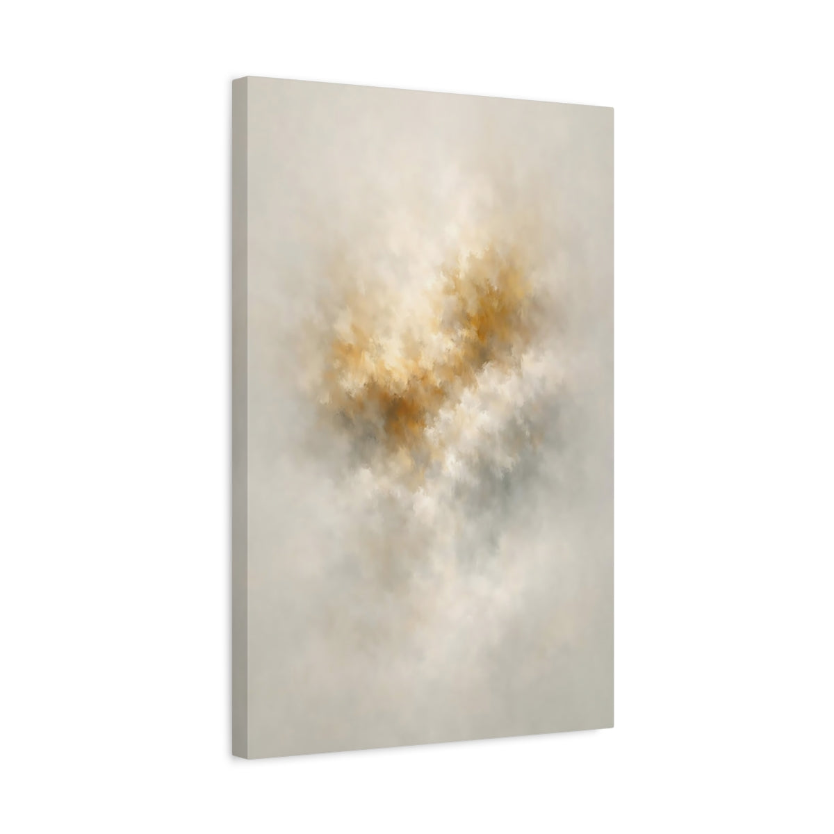 Abstract Hues Neutral Gold - Canvas Wall Art Print