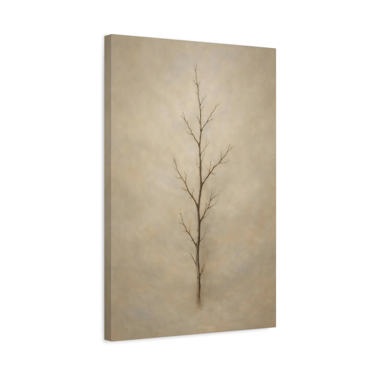 Side Mockup 3. Nature Bare Tree Bare Tree Brown shown as stretched canvas wall art