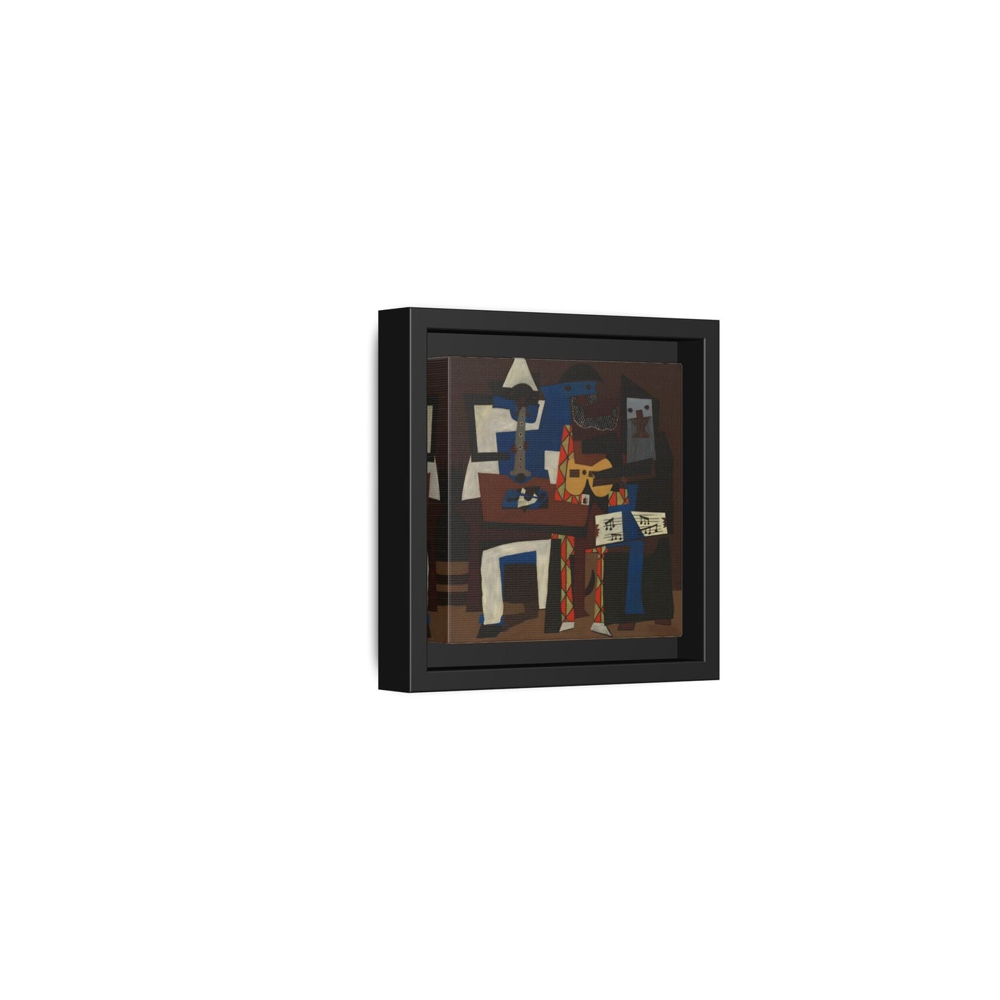 Abstract Cubist Picasso Three Musicians - Canvas Wall Art Print
