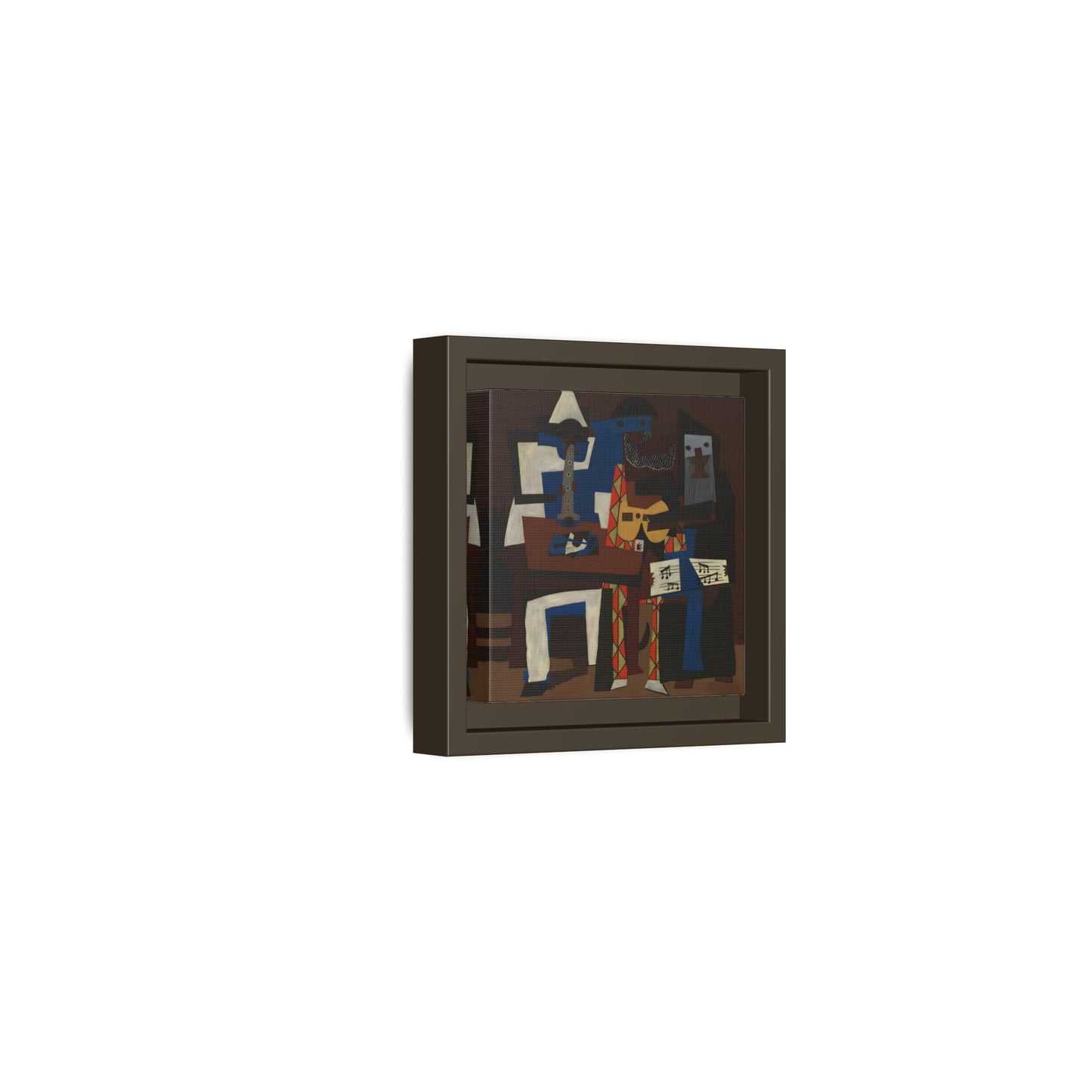 Abstract Cubist Picasso Three Musicians - Canvas Wall Art Print