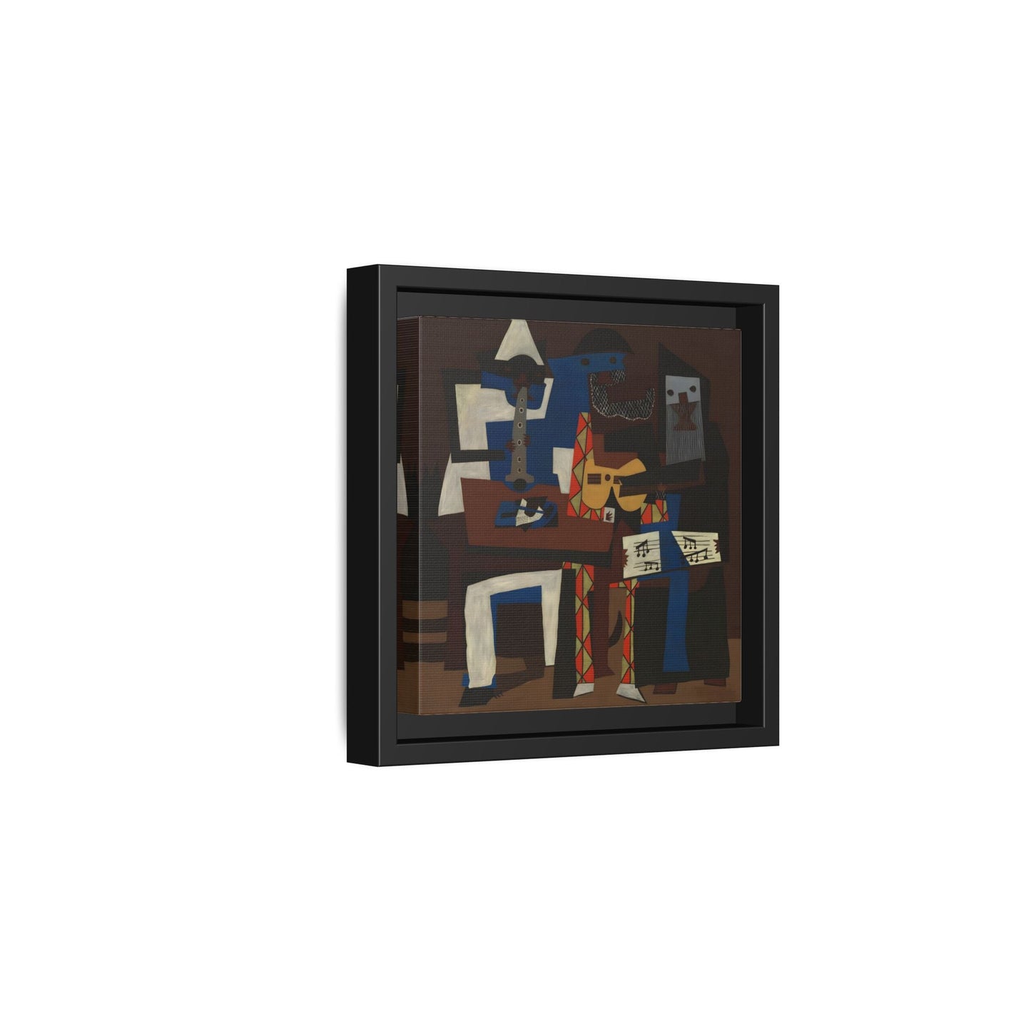 Abstract Cubist Picasso Three Musicians - Canvas Wall Art Print