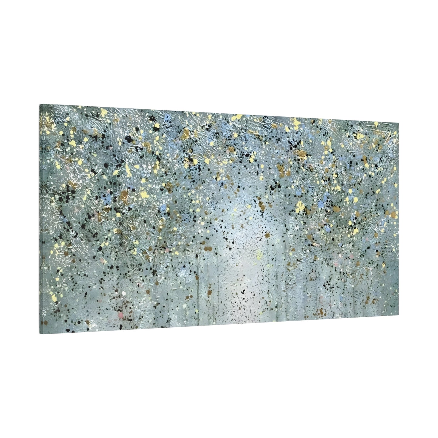 Abstract Sparkling Forest Large Canvas Wall Art Print
