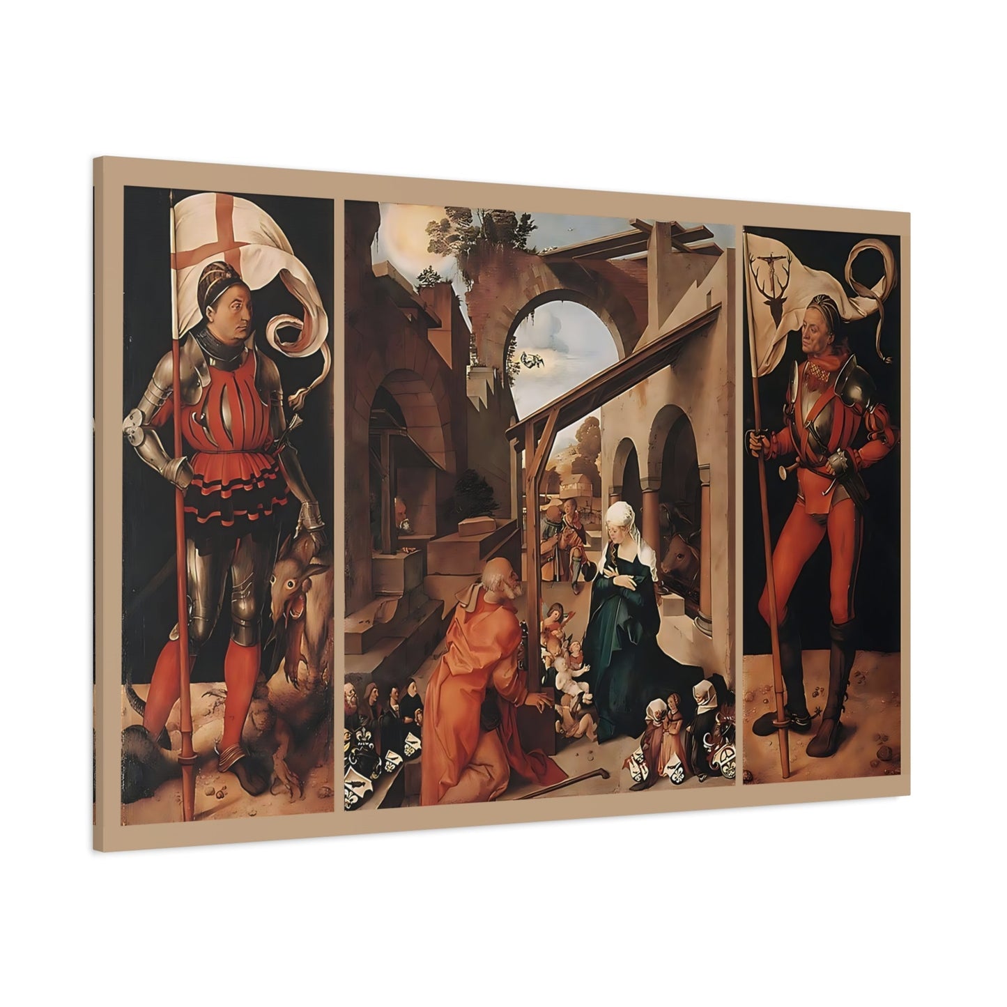 Albrecht Durer St George Paumgartner Altarpiece - Canvas Wall Art Print