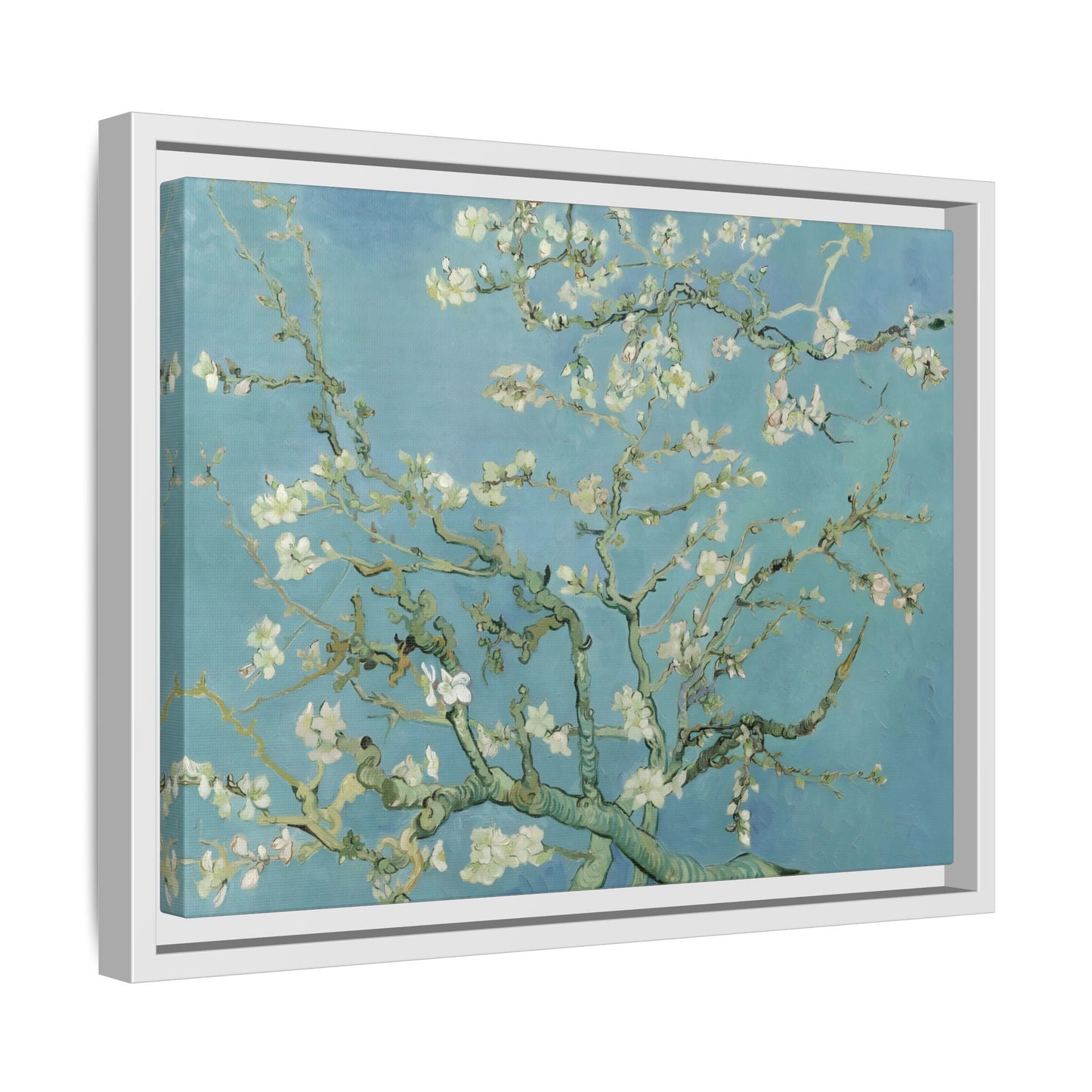 Almond Blossom Tree Van Gogh - Framed Canvas Wall Art Print