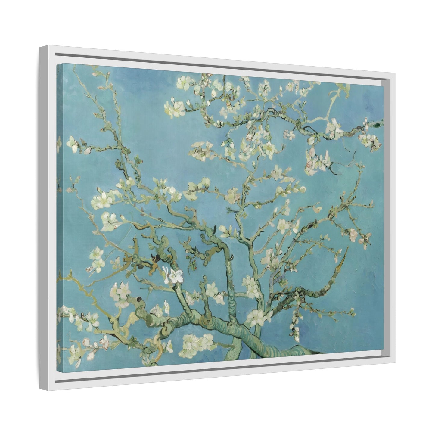 Almond Blossom Tree Van Gogh - Framed Canvas Wall Art Print