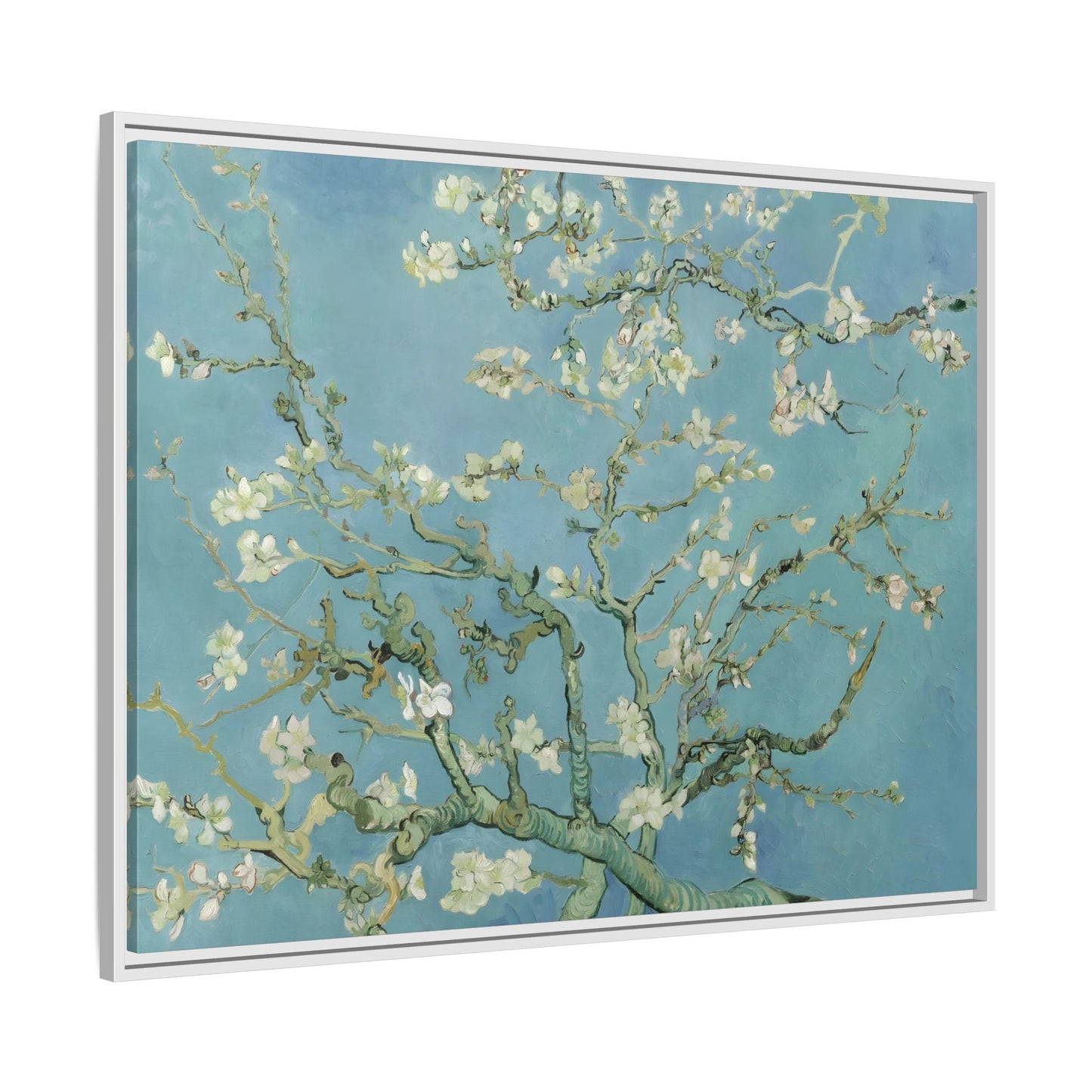 Almond Blossom Tree Van Gogh - Framed Canvas Wall Art Print