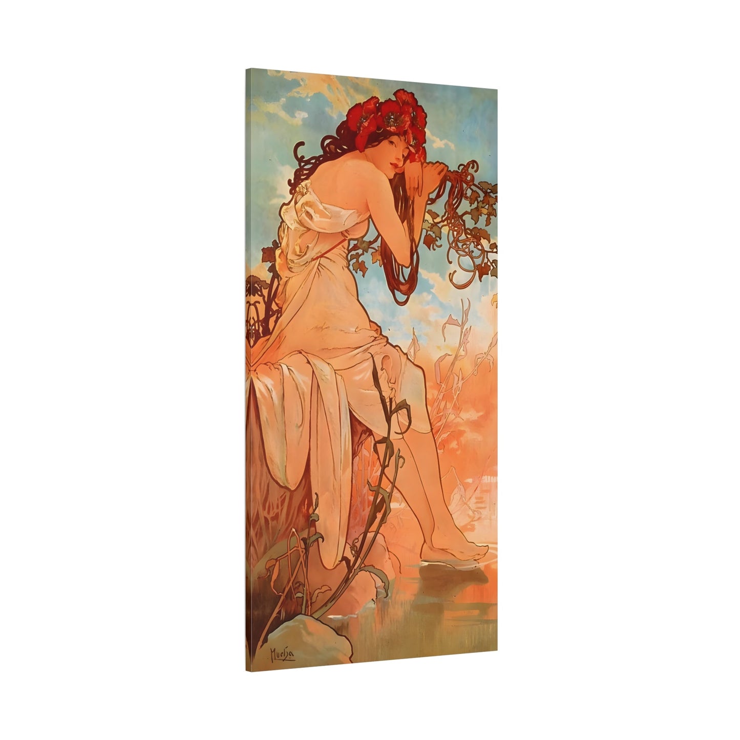 Alphonse Mucha Four Seasons Summer Canvas Classic Wall Art Print