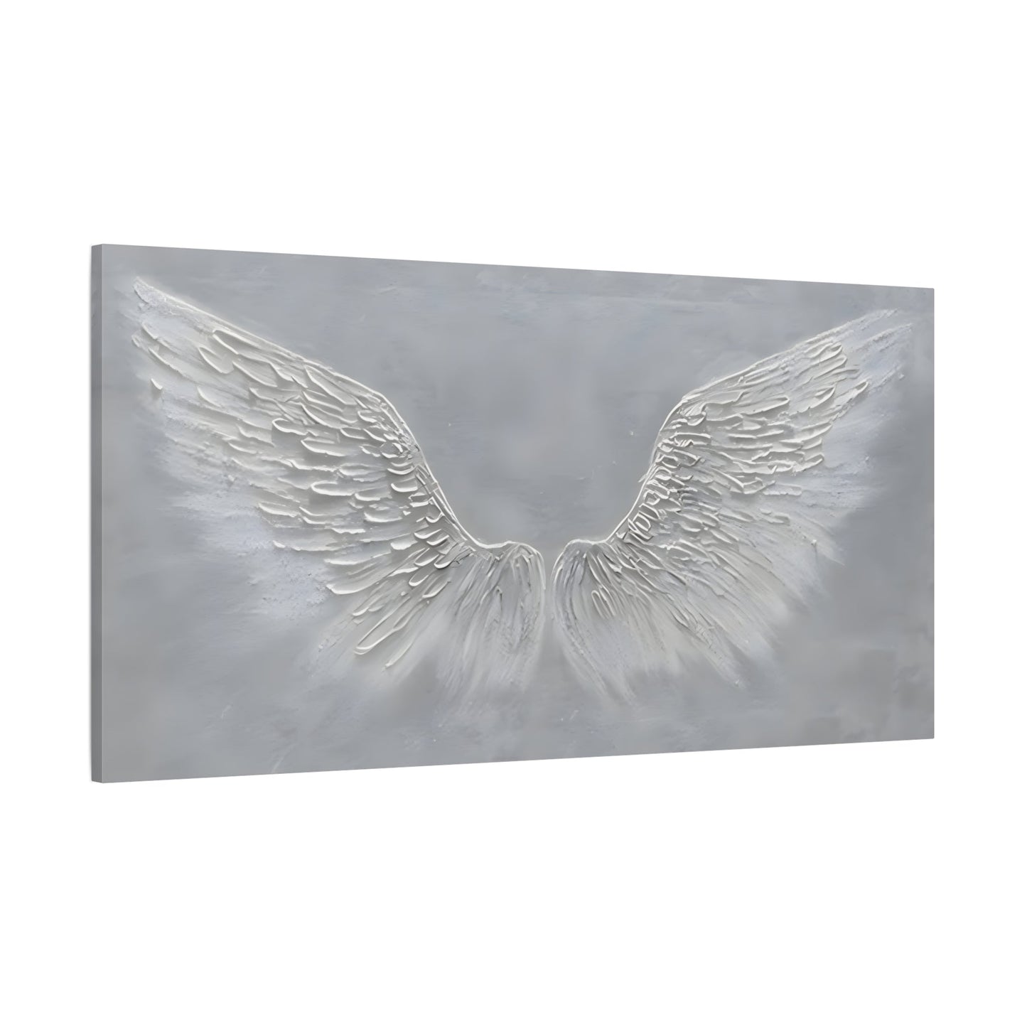 Angel Feather Wings Canvas Wall Art - Large Abstract Modern Minimalist Artwork