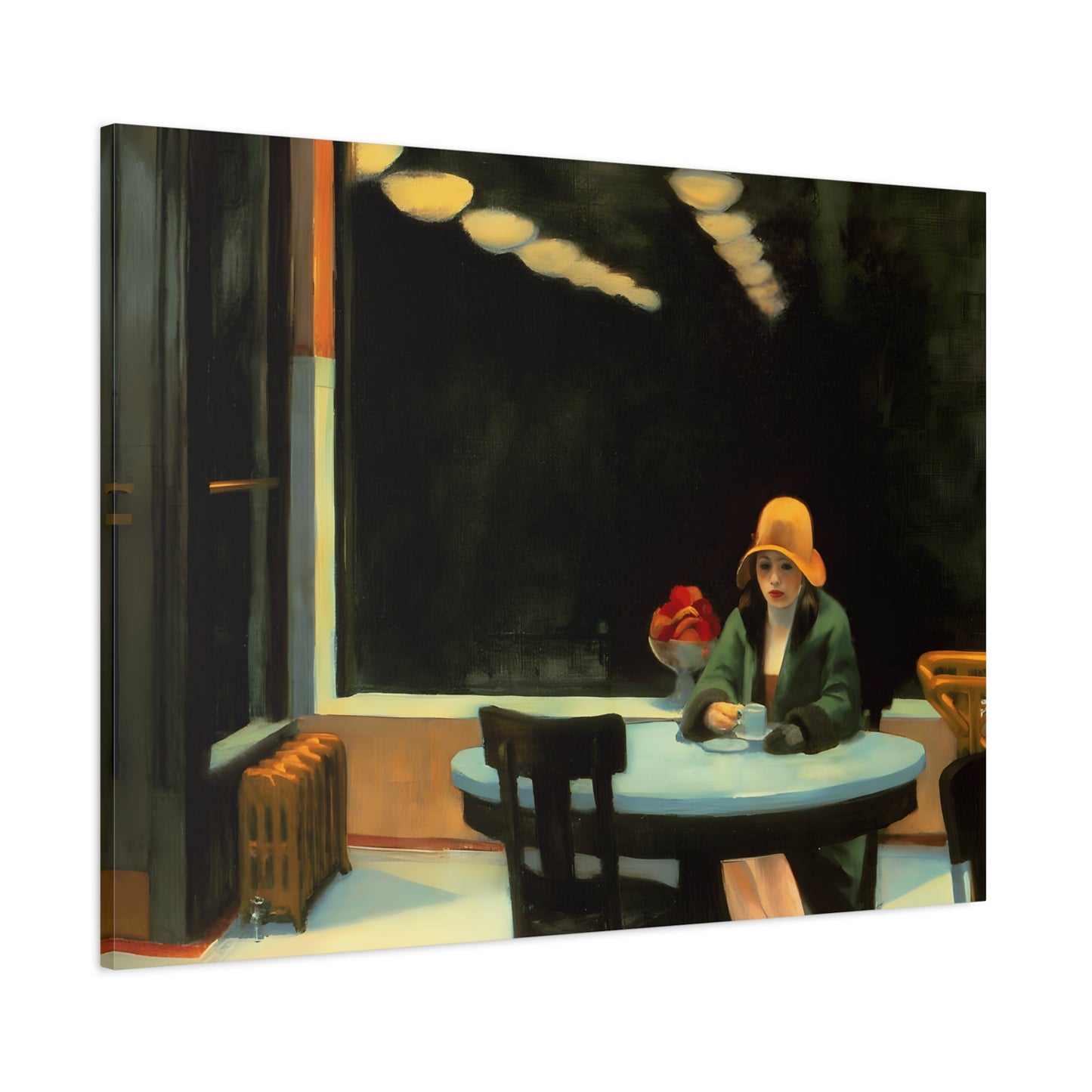 Automat Hopper Canvas Wall Decor - Large Cafe Art Print