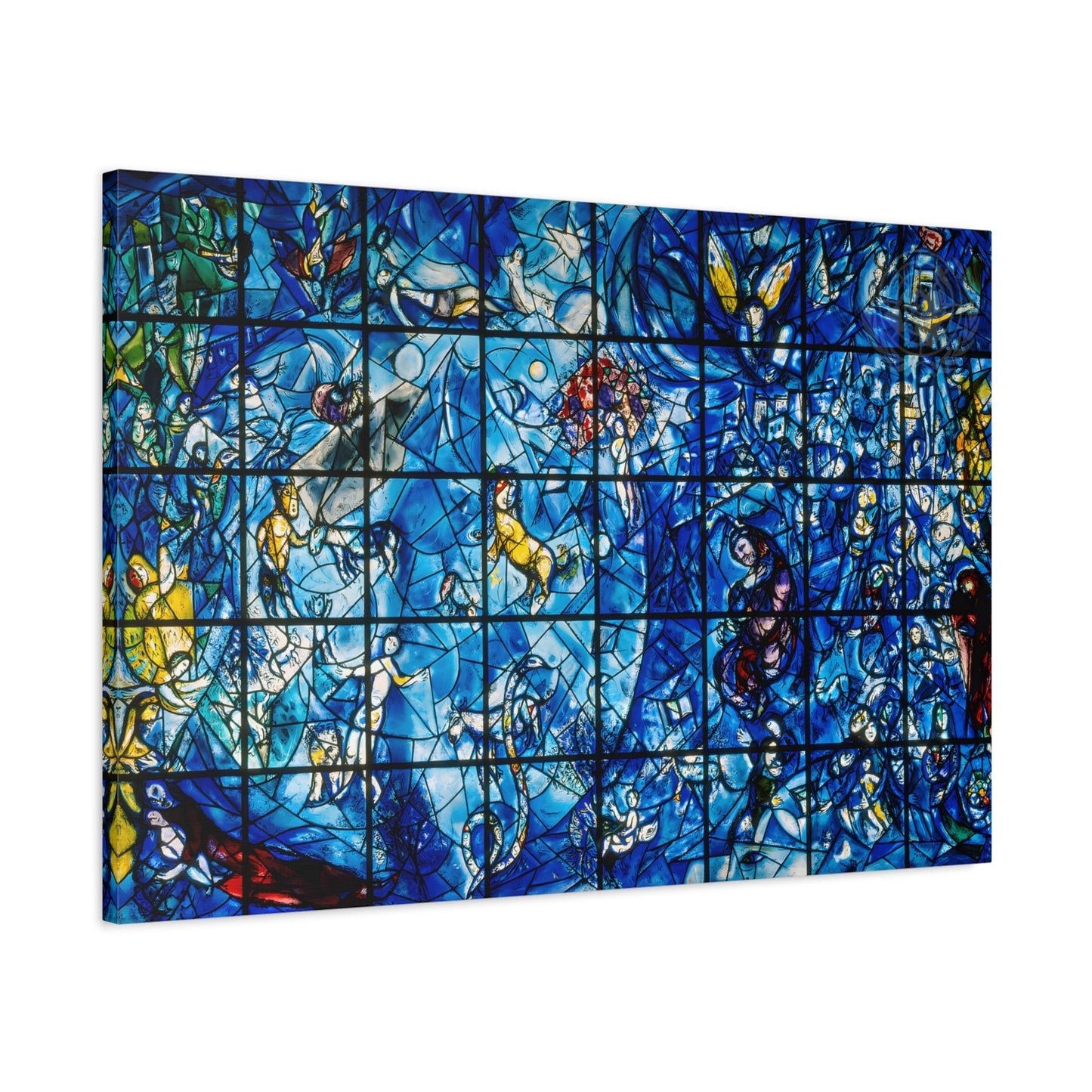 Blue Window Canvas Print - Large Chagall Wall Art Reproduction