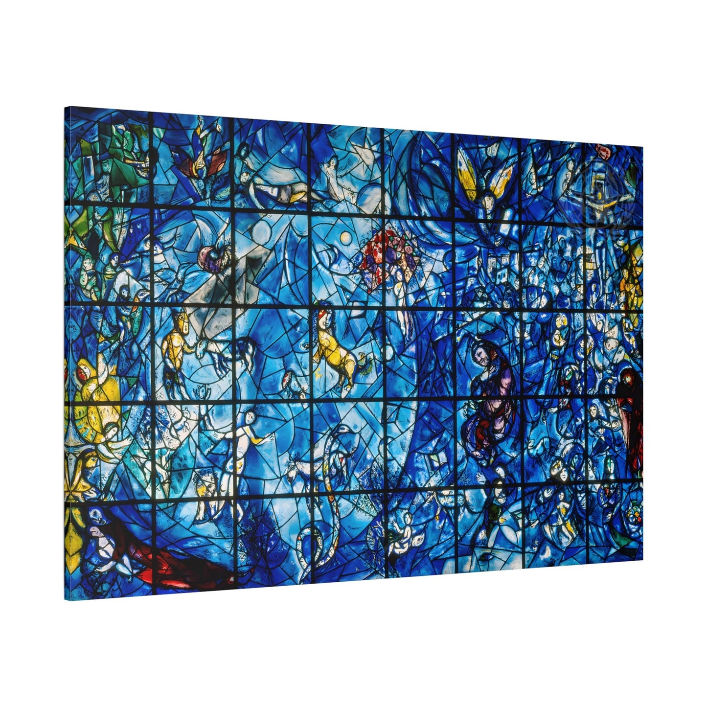 Blue Window Canvas Print - Large Chagall Wall Art Reproduction