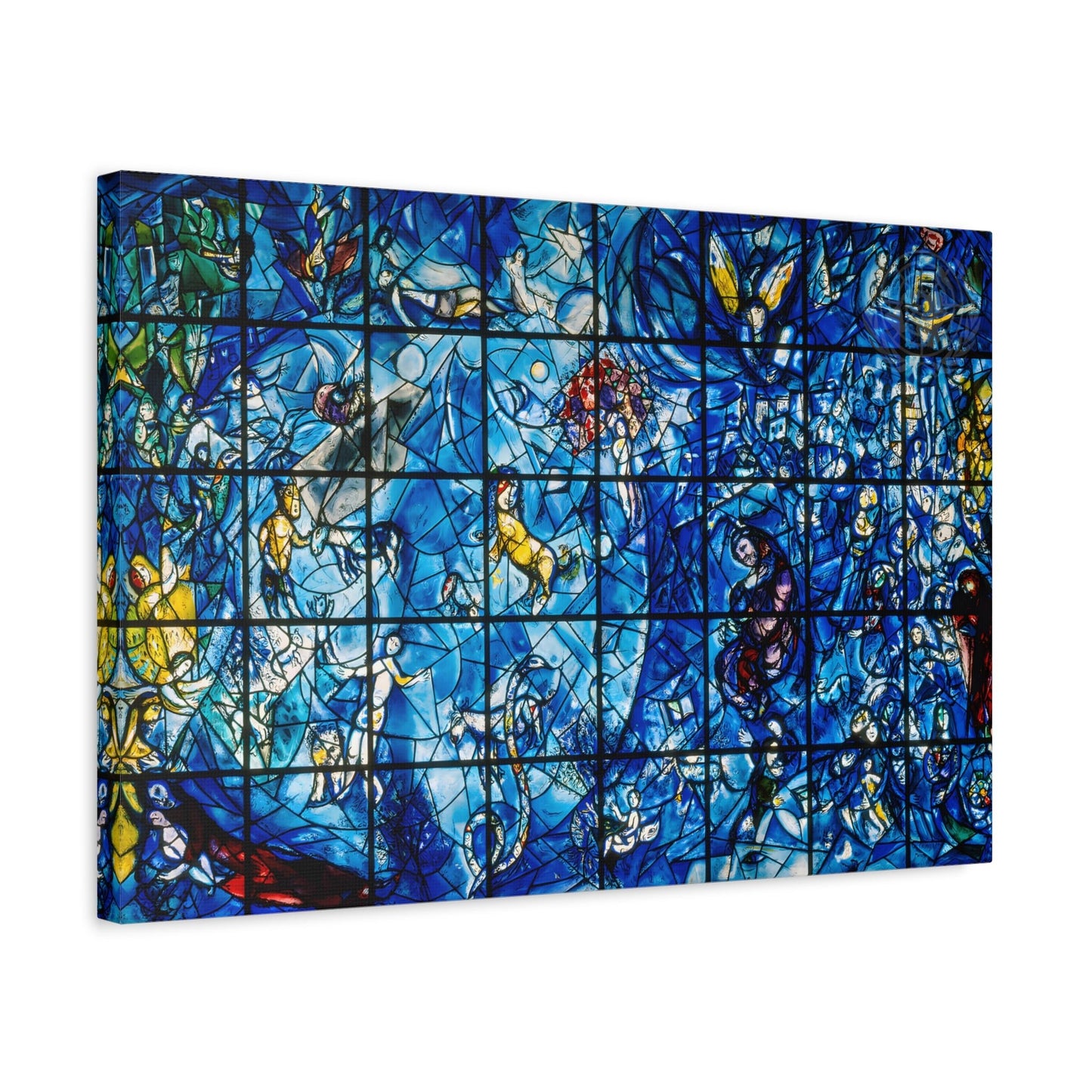 Blue Window Canvas Print - Large Chagall Wall Art Reproduction
