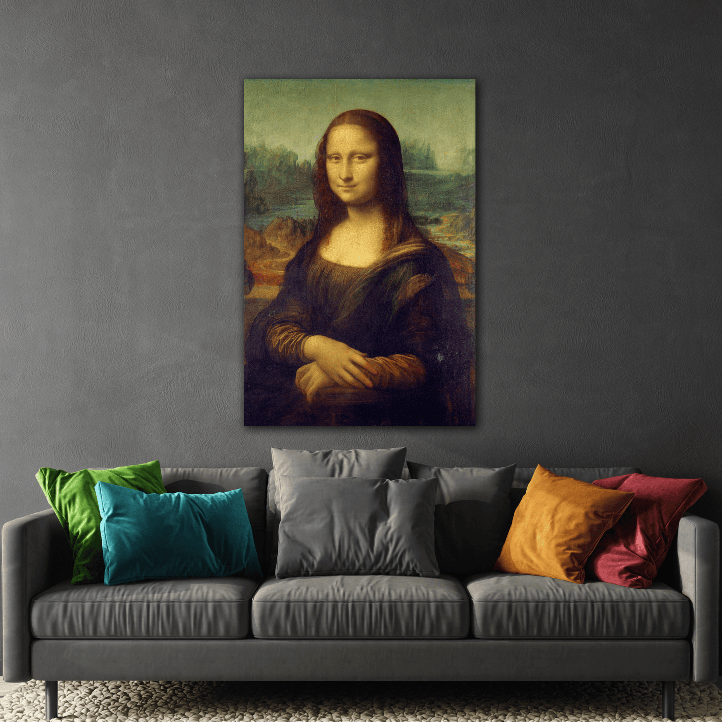 Canvas Mona Lisa Wall Art Print Reproduction