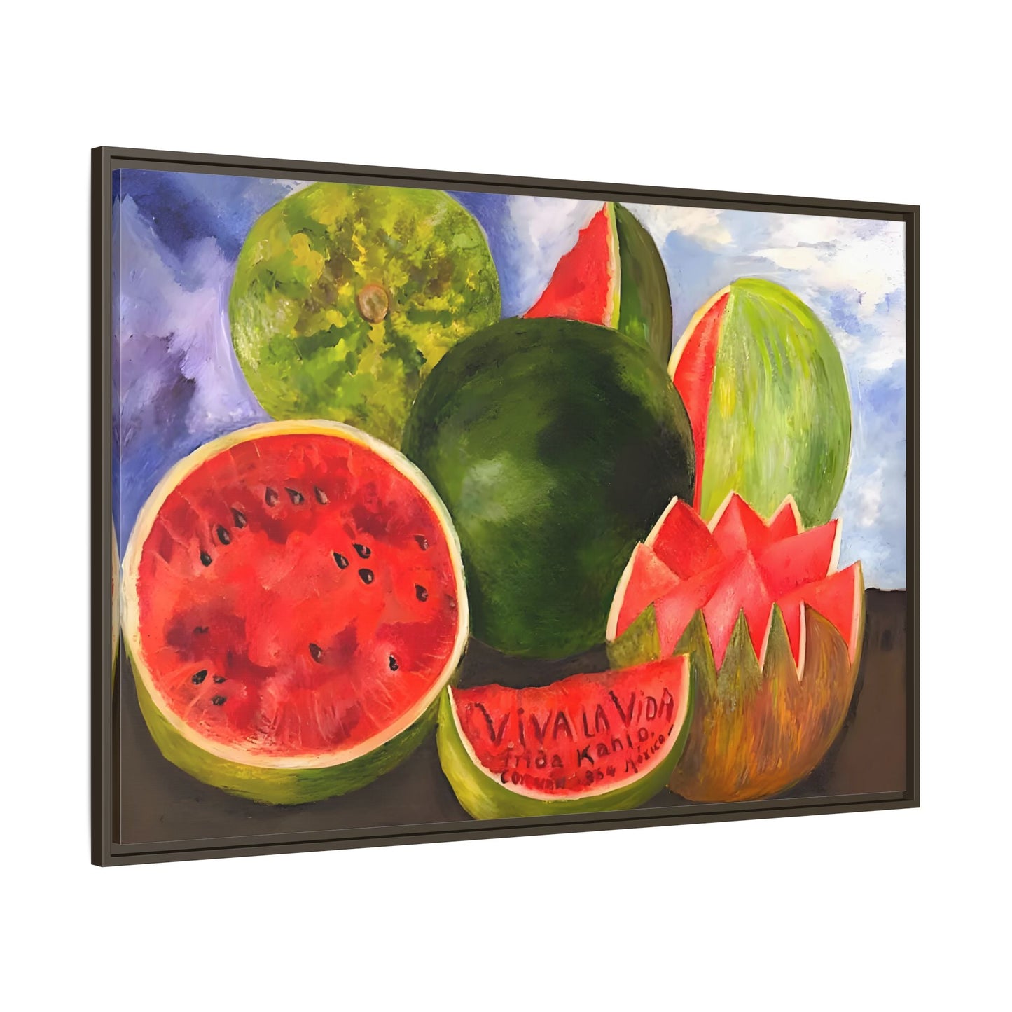 Canvas Prints Viva la Vida Kahlo Fruits Wall Art