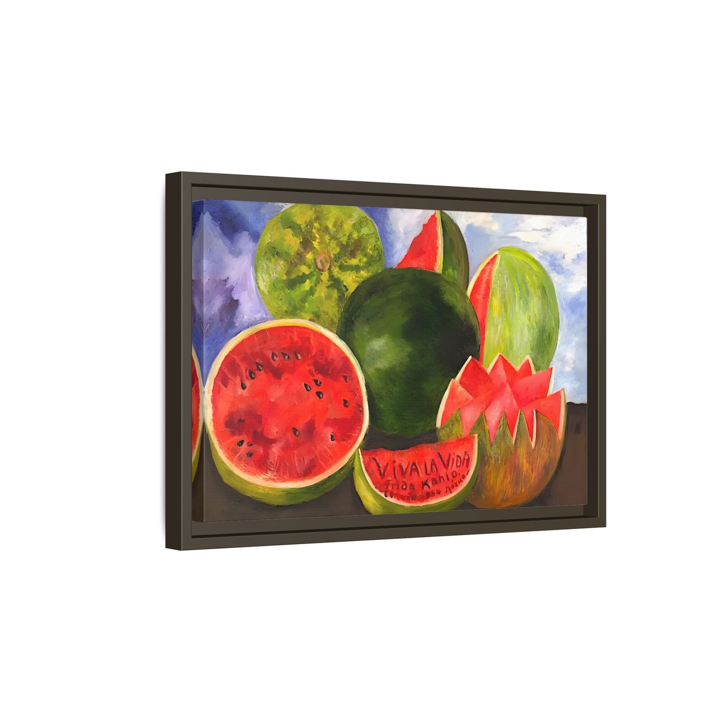 Canvas Prints Viva la Vida Kahlo Fruits Wall Art