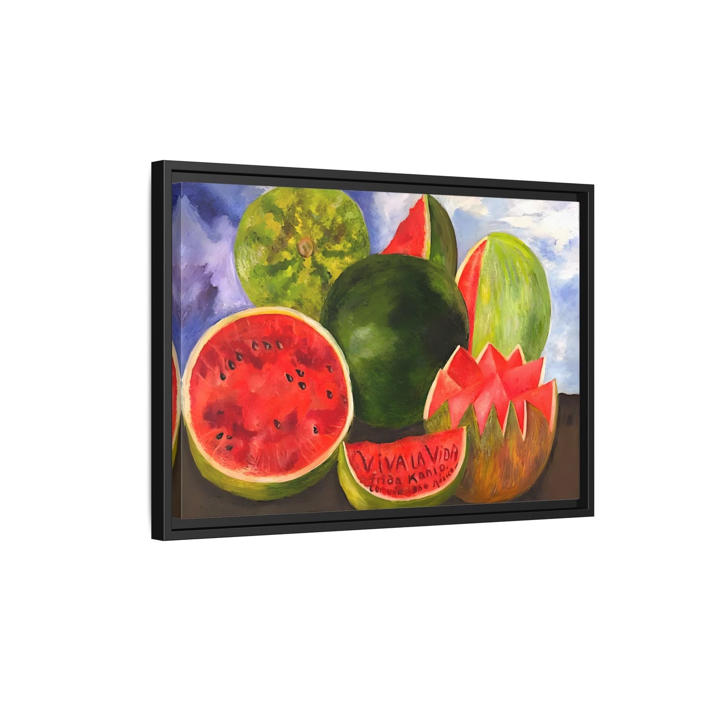 Canvas Prints Viva la Vida Kahlo Fruits Wall Art