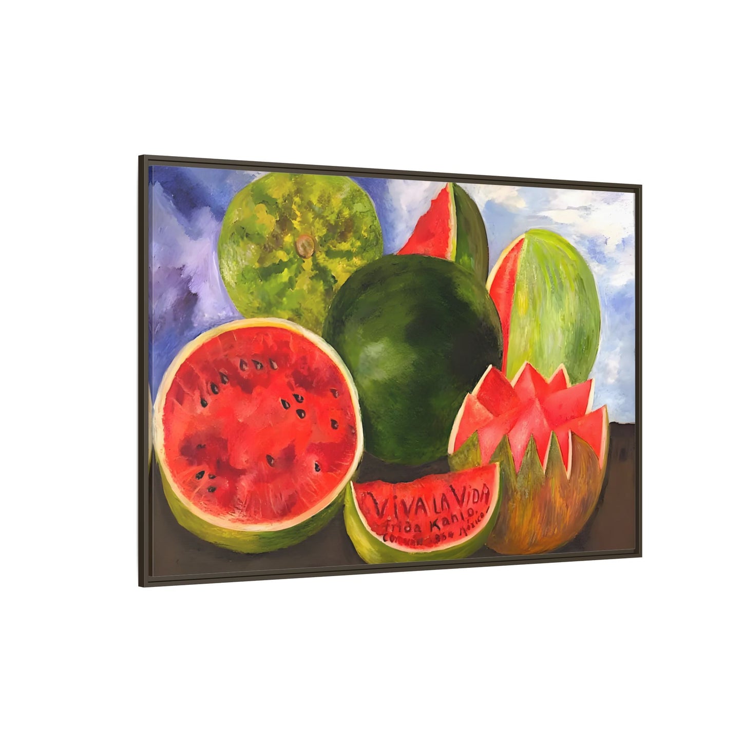 Canvas Prints Viva la Vida Kahlo Fruits Wall Art