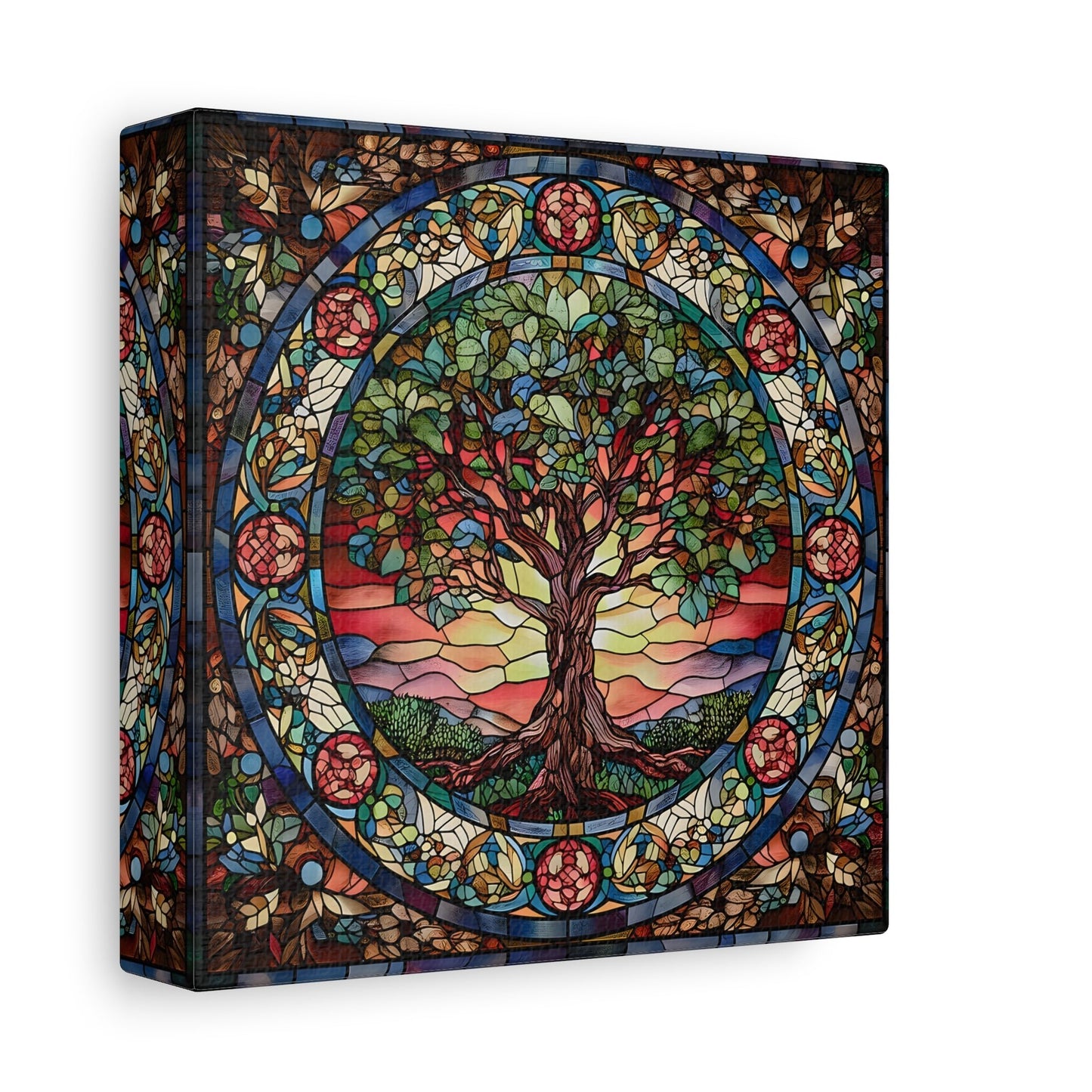 Canvas Tree of Life Celtic Wall Art - Norse Mythology Yggdrasil Print